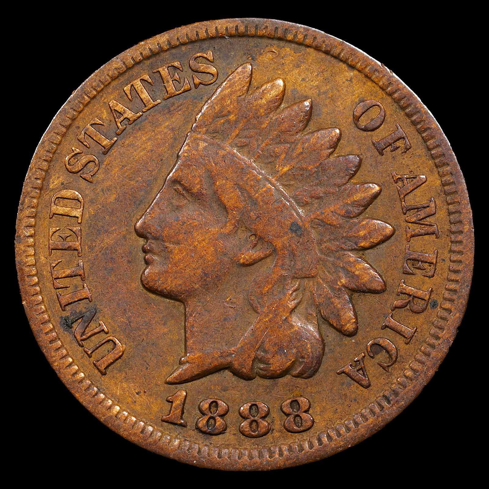 1888 Indian Head Cent - 1c - Fine (1 of 2)