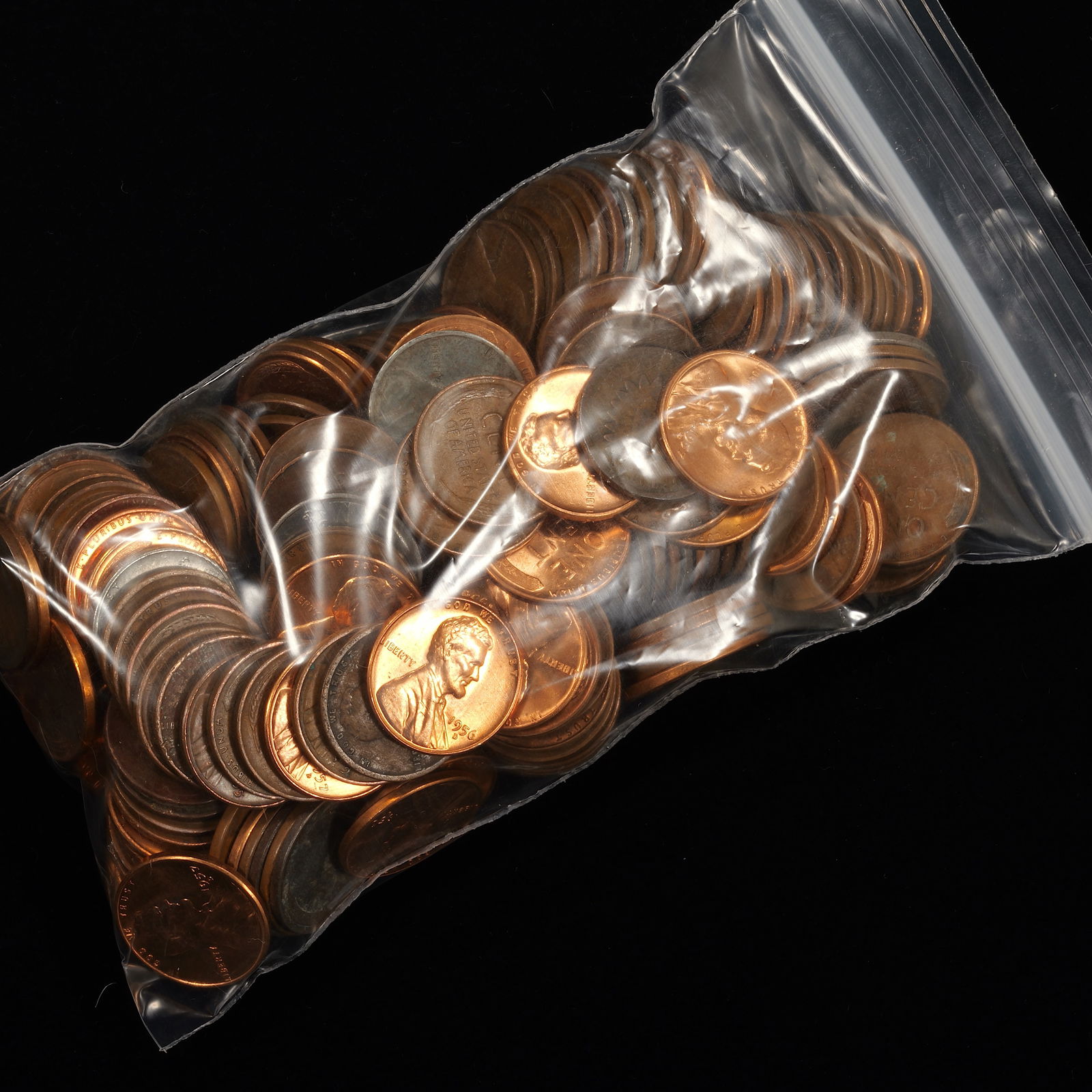 Nice Bag of Lincoln Wheat Cents - 1c - Many High Grade and GEM RED (1 of 1)