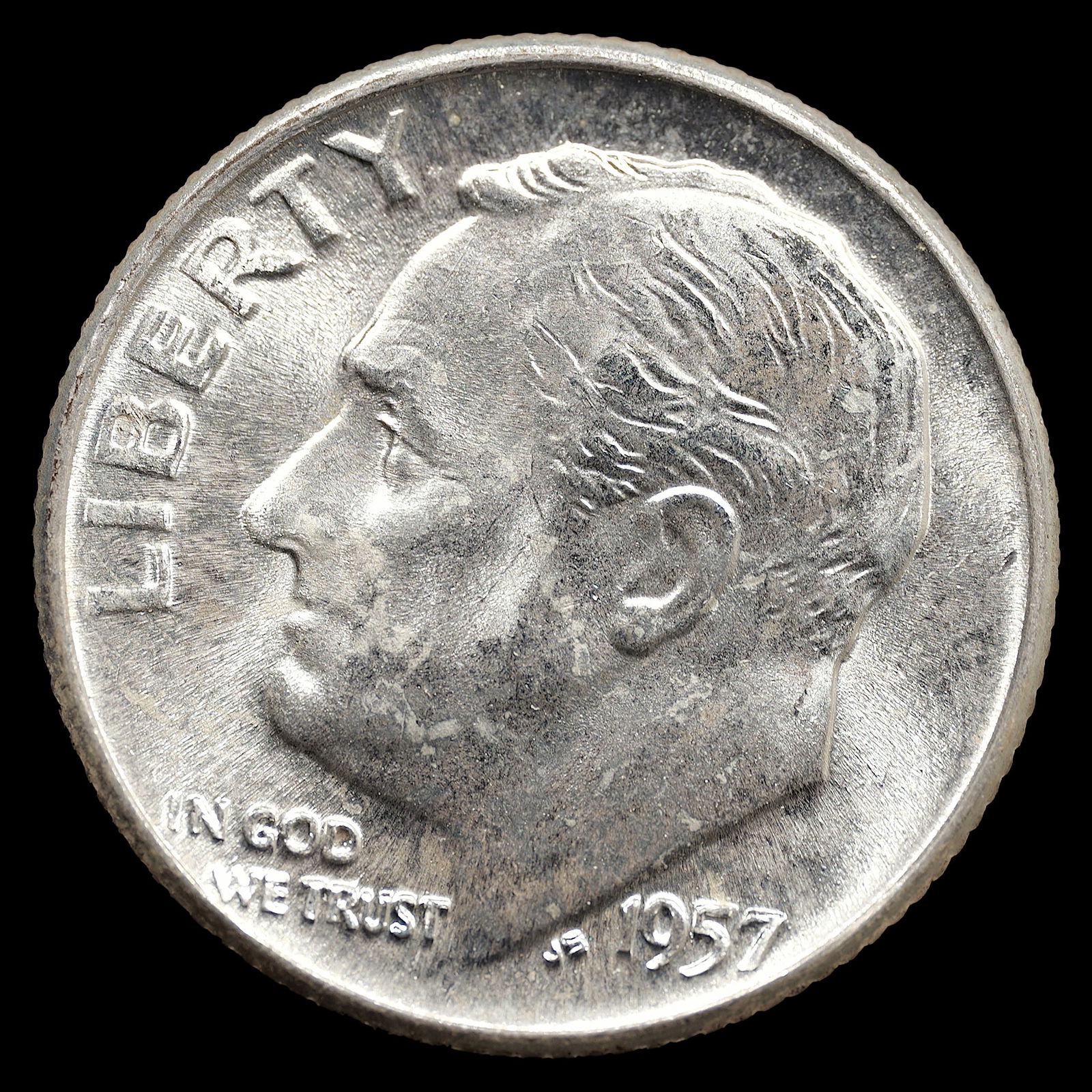 1957-D Roosevelt Silver Dime - 10c - Superb GEM Uncirculated (1 of 2)