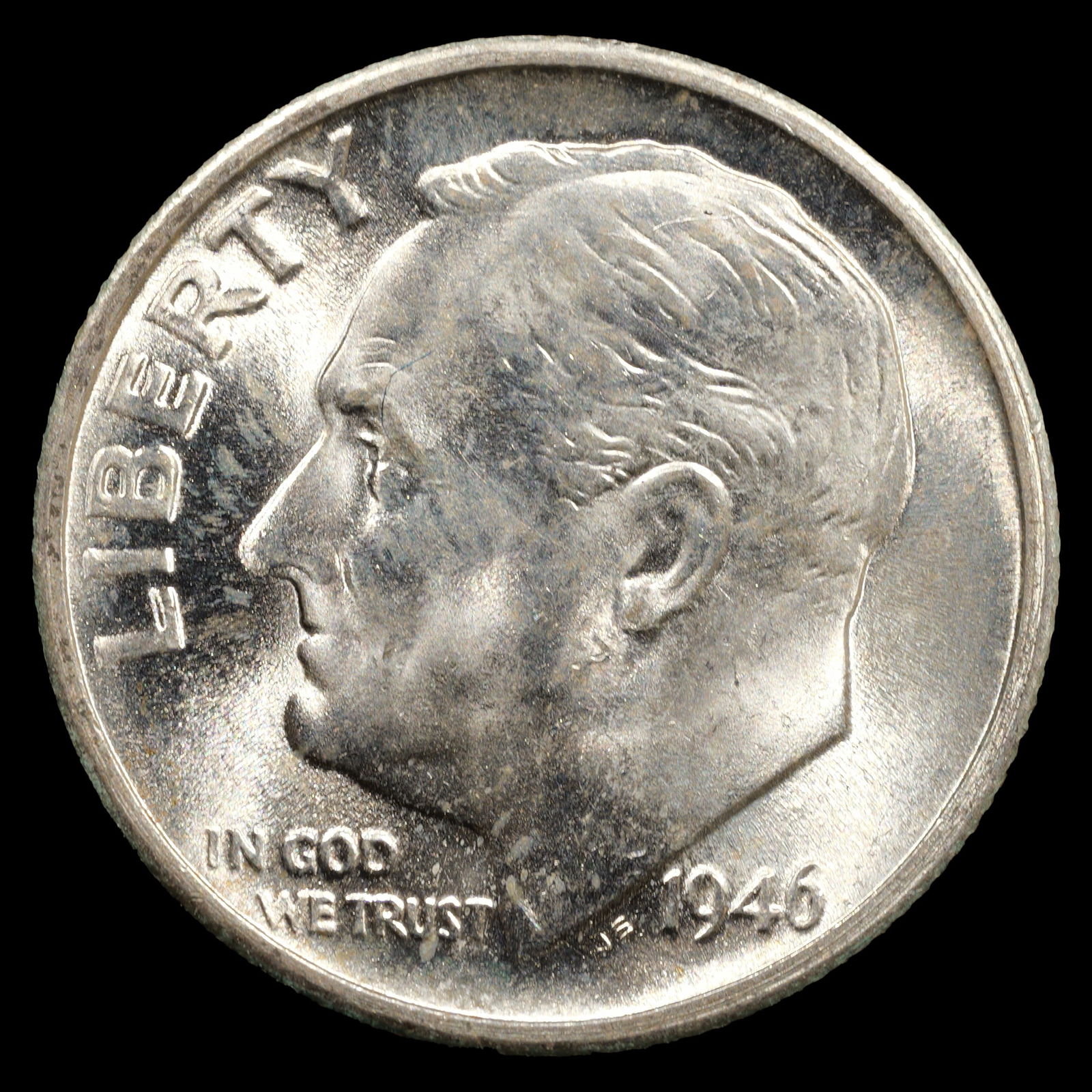 1946-S Roosevelt Silver Dime - 10c - Superb GEM Uncirculated FB (1 of 2)