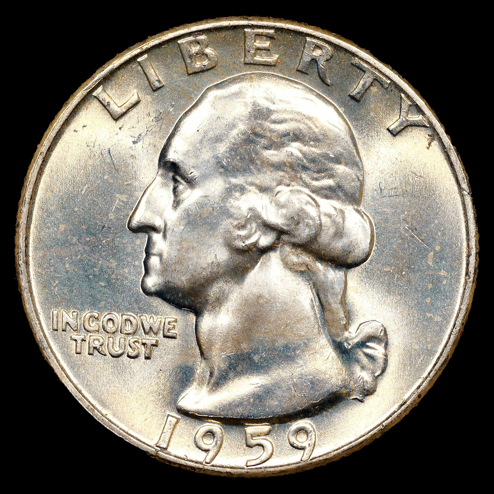 1959-D Washington Silver Quarter - 25c - Choice Plus Brilliant Uncirculated (1 of 2)