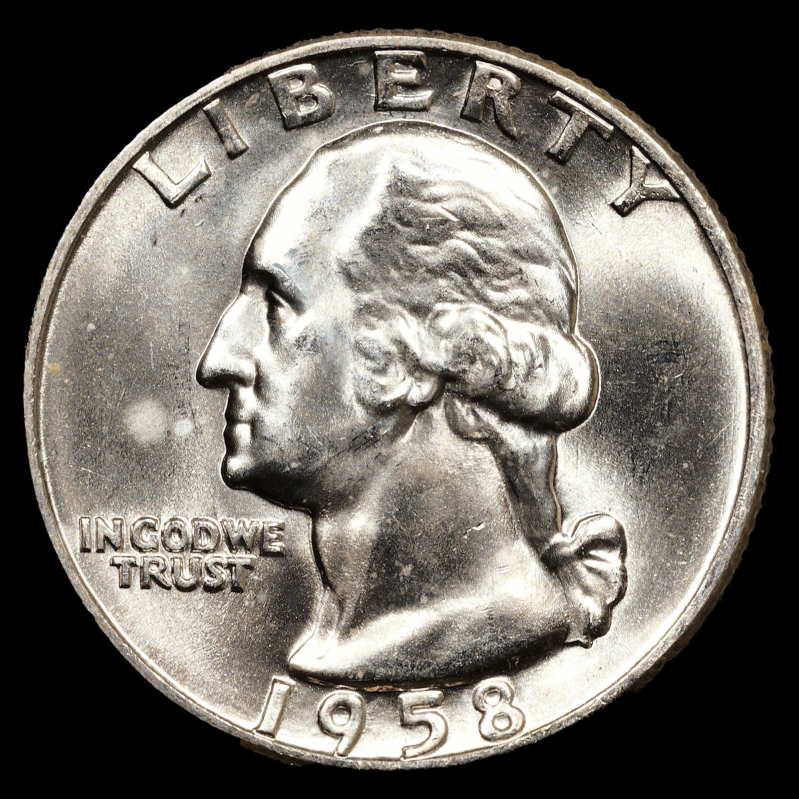 1958-D Washington Silver Quarter - 25c - GEM Uncirculated (1 of 2)