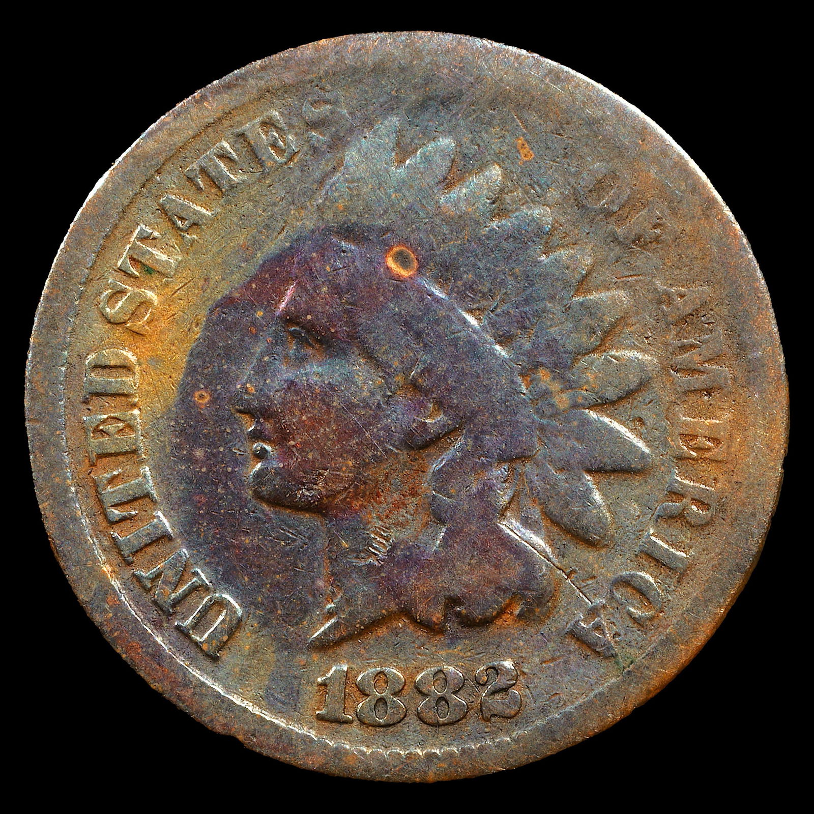 1882 Indian Head Cent - 1c - About Good (1 of 2)
