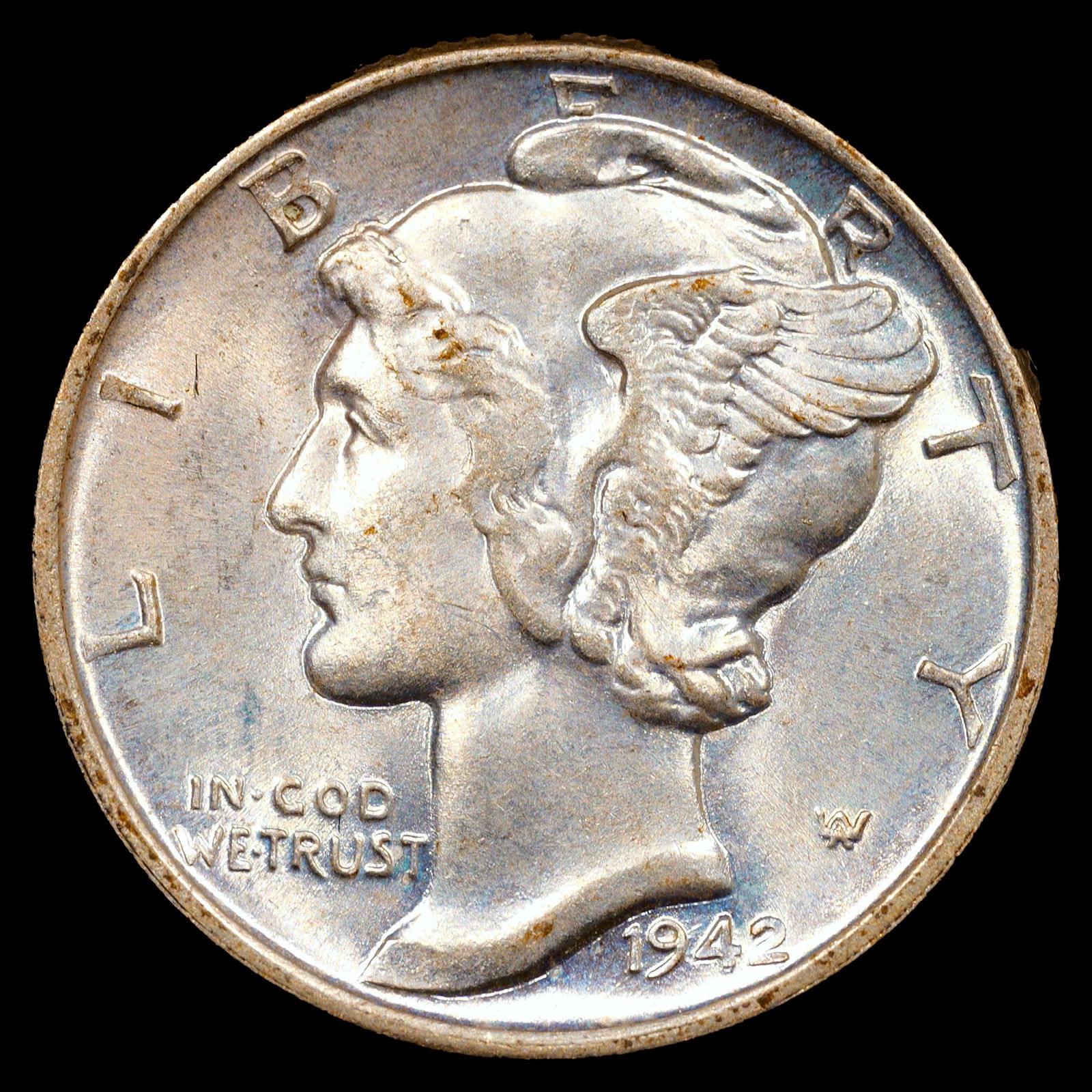 1942 Mercury Silver Dime - 10c - Uncirculated (1 of 2)