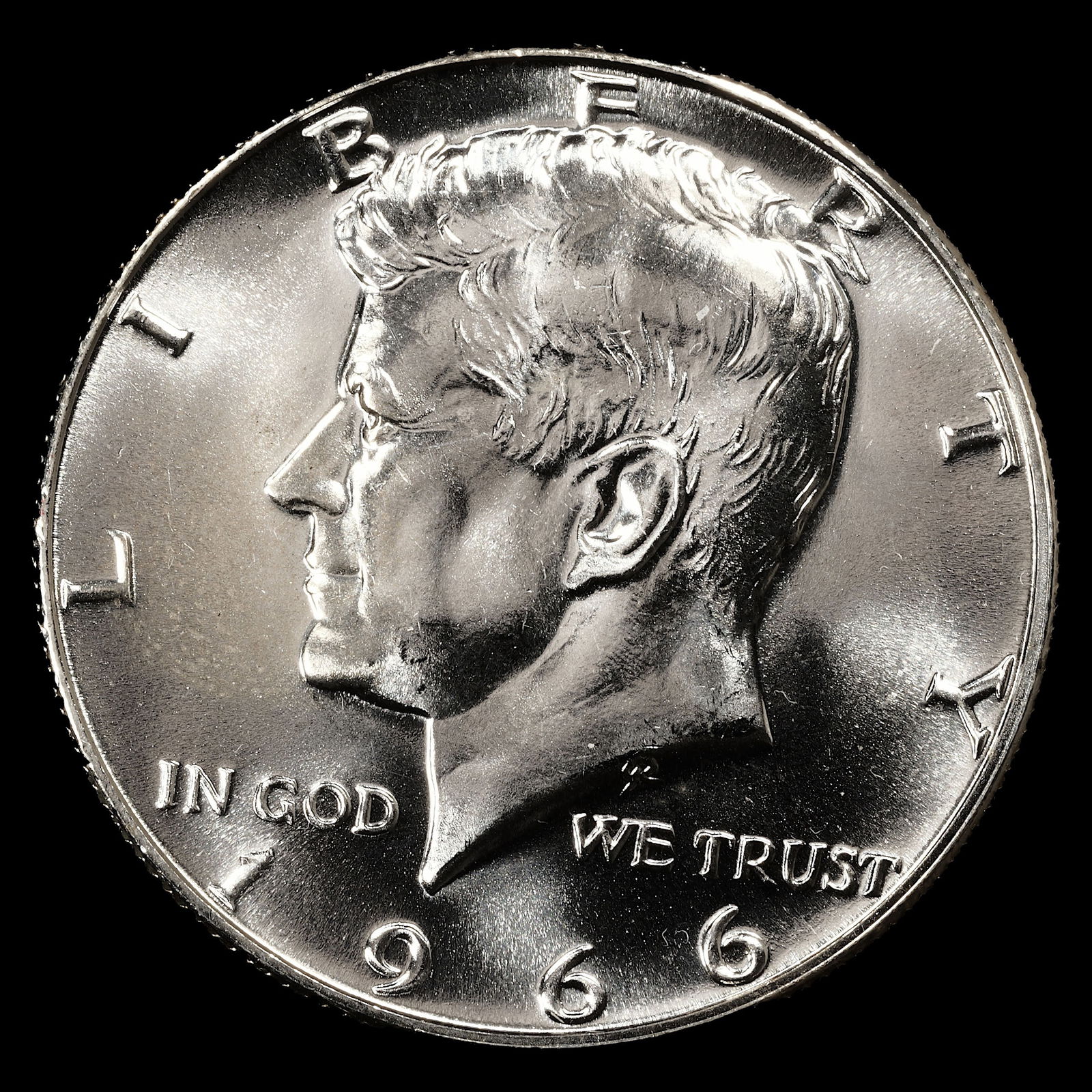 1966 SMS Kennedy Silver Half Dollar - 50c - Superb GEM Uncirculated (1 of 2)