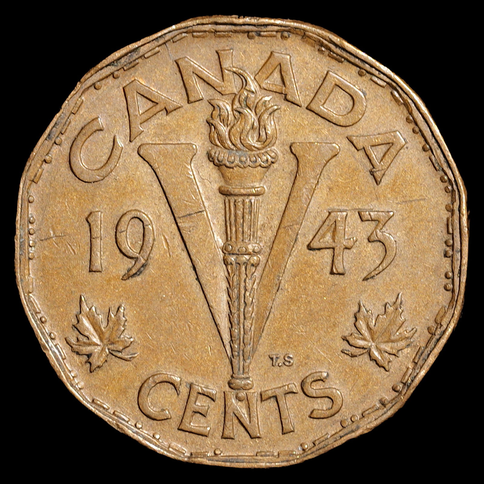 1943 Canada Victory Nickel - 5c (1 of 2)