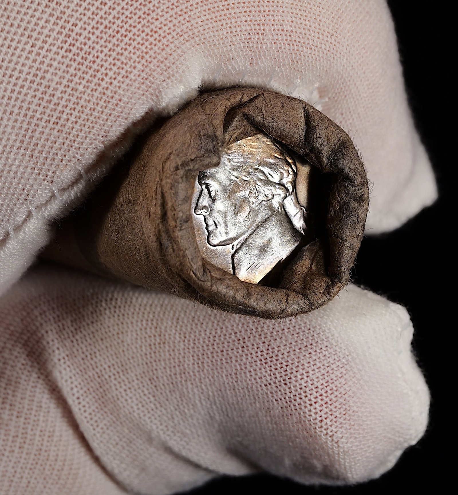 Full Original Bank Wrapped Roll of 1965 Jefferson Nickels - OBW!: For reference the 1965 Jefferson Nickel in MS67 estimated value trends $2000, MS66 FS trends $40,000! Low Estimate: 10.00 High Estimate: 10000.00