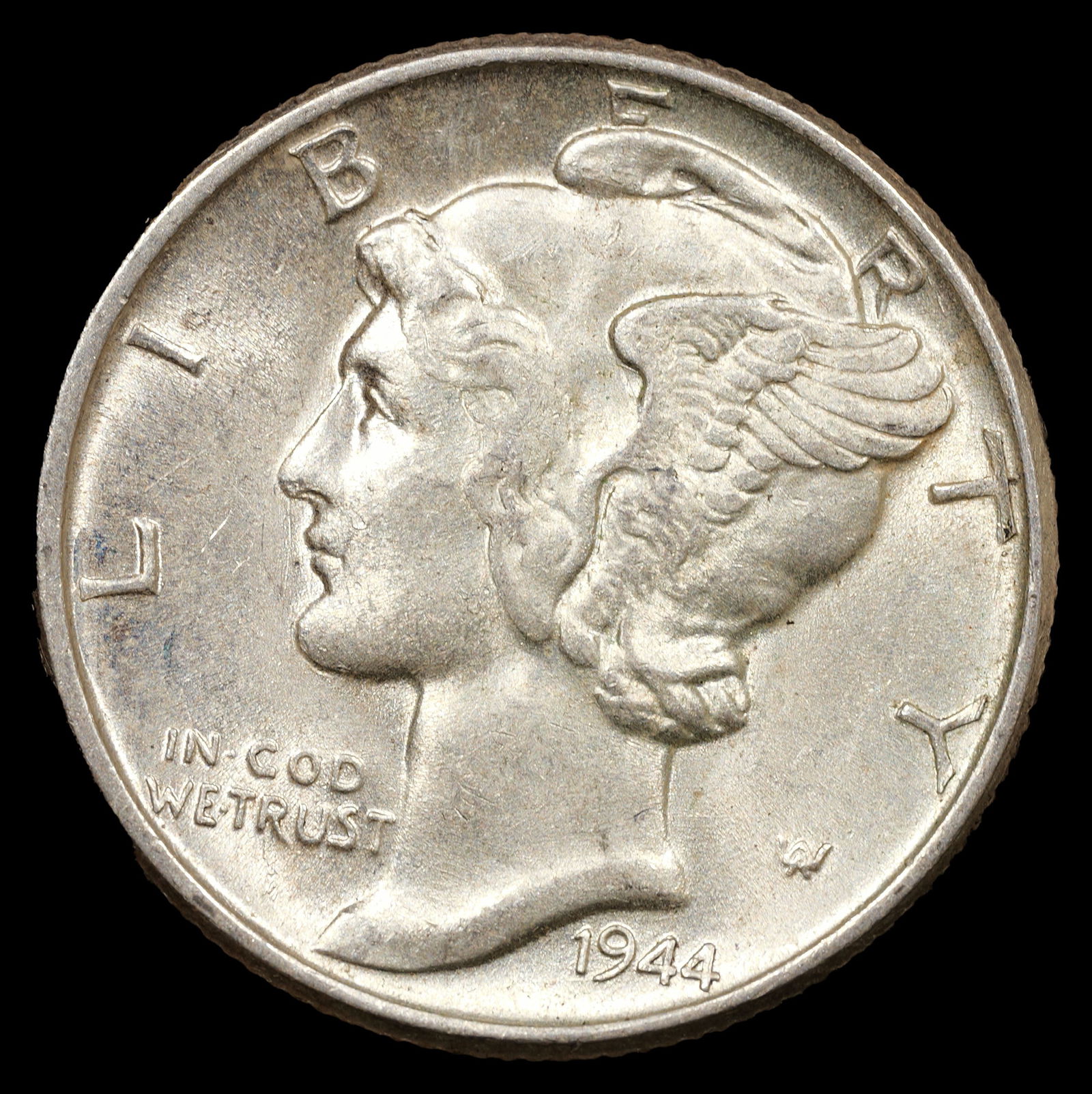 1944 Mercury Silver Dime - 10c - Choice Plus About Uncirculated (1 of 2)