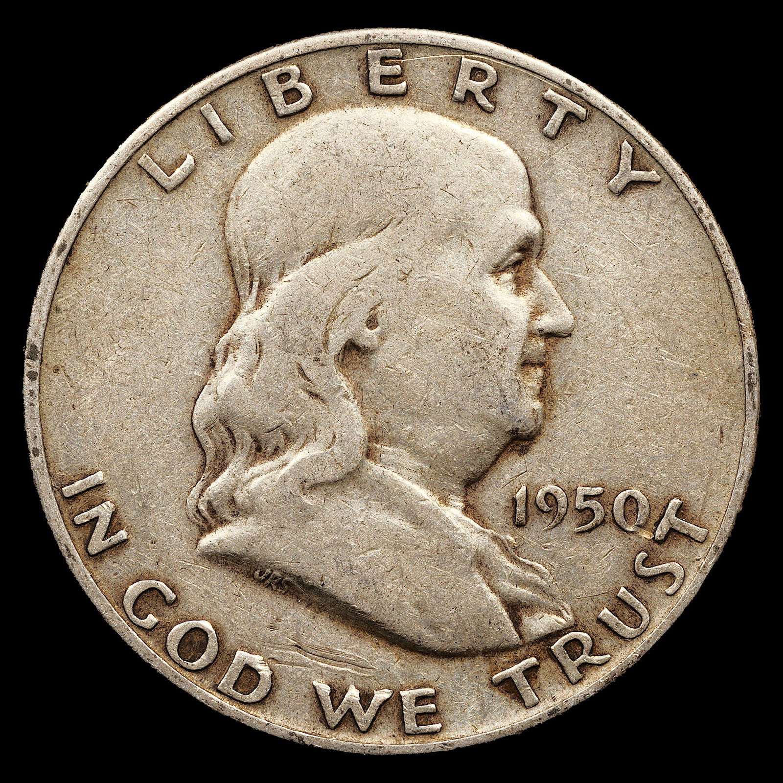 1950-D Franklin Half Dollar - 50c - Very Fine (1 of 2)