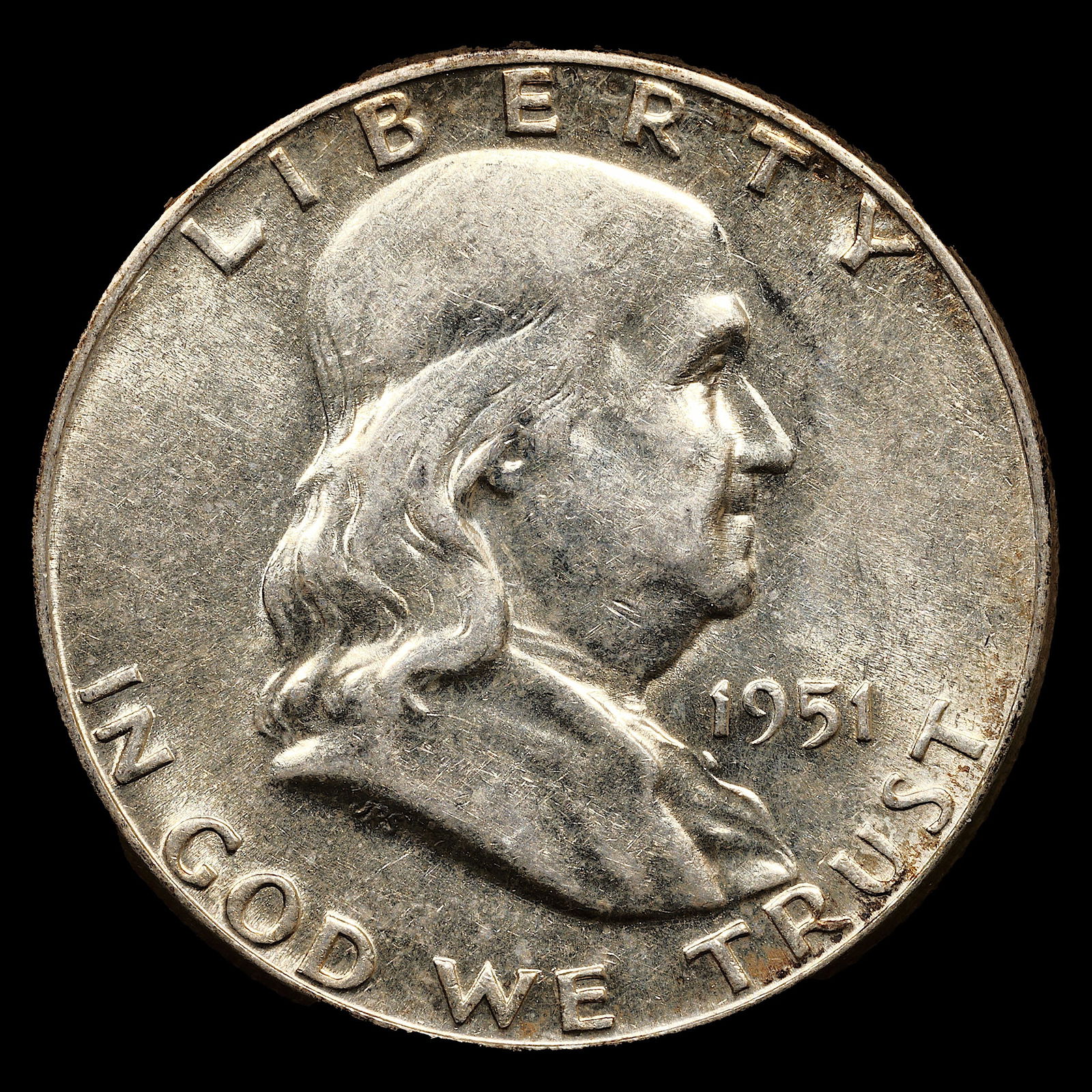 1951 Franklin Half Dollar - 50c - Choice About Uncirculated (1 of 2)
