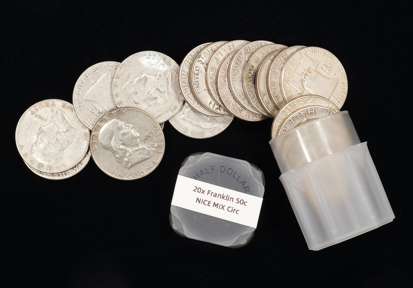 (20) Franklin Half Dollars - 50c - Mixed Dates & Grades - Circ (1 of 2)