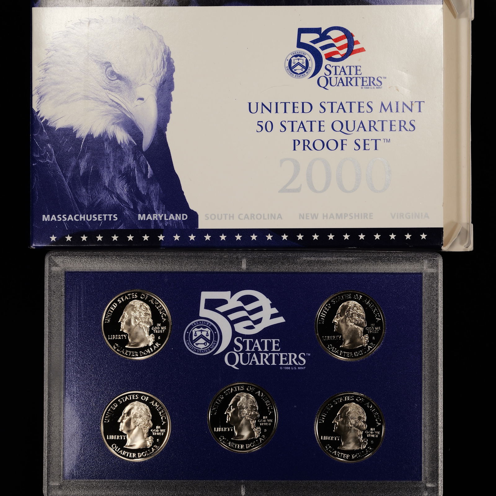 Year 2000 US Mint 50 State Quarters Proof Set (1 of 2)