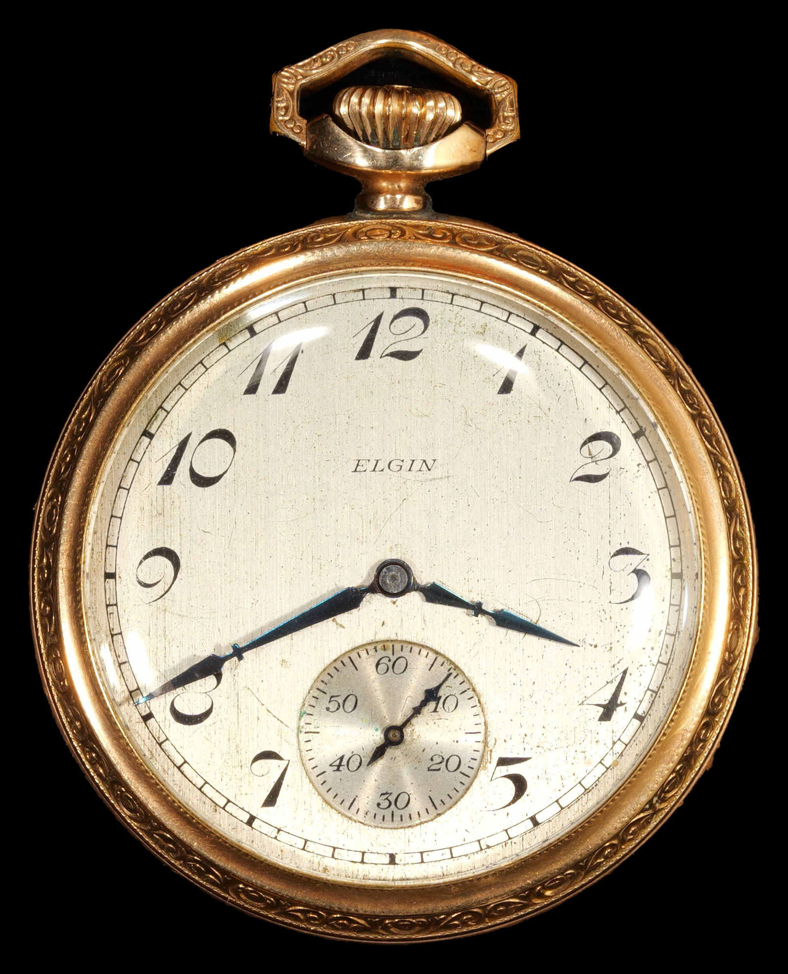 *GOLD* Vintage Gold Filled Elgin Open Face Pocket Watch (1 of 4)