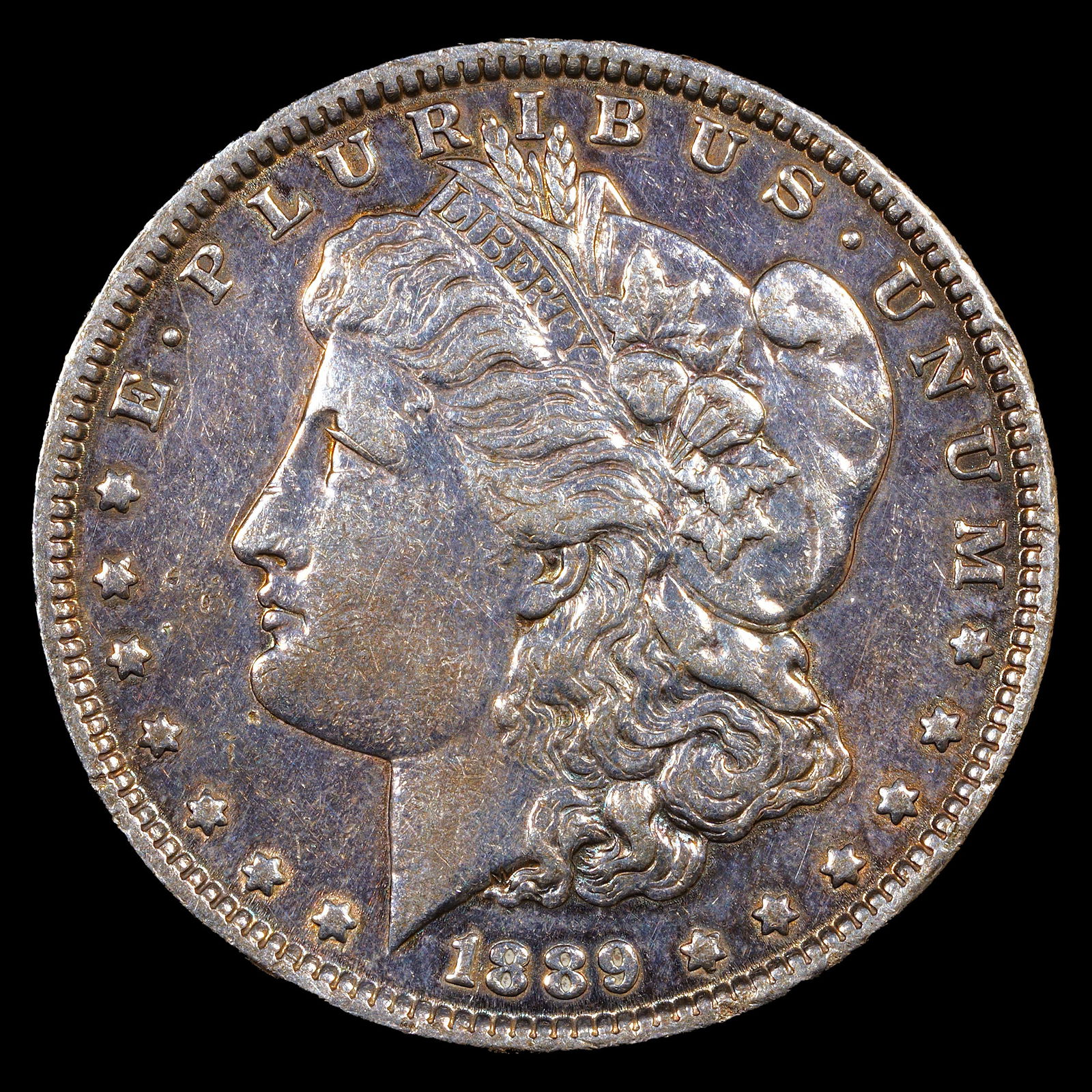 1889 Morgan Silver Dollar - $1 - *Purple Toned* (1 of 2)