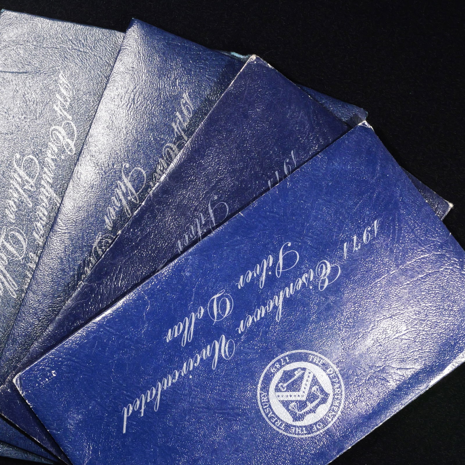 *1.448 oz ASW* (4) Ike Silver Dollars in Blue GSA Flat Packs (1 of 1)