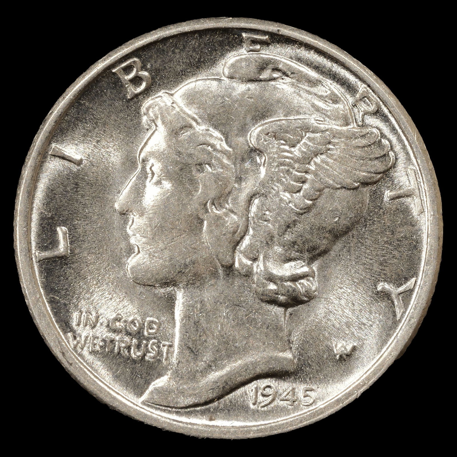 1945-D Mercury Dime - 10c - GEM Uncirculated (1 of 2)