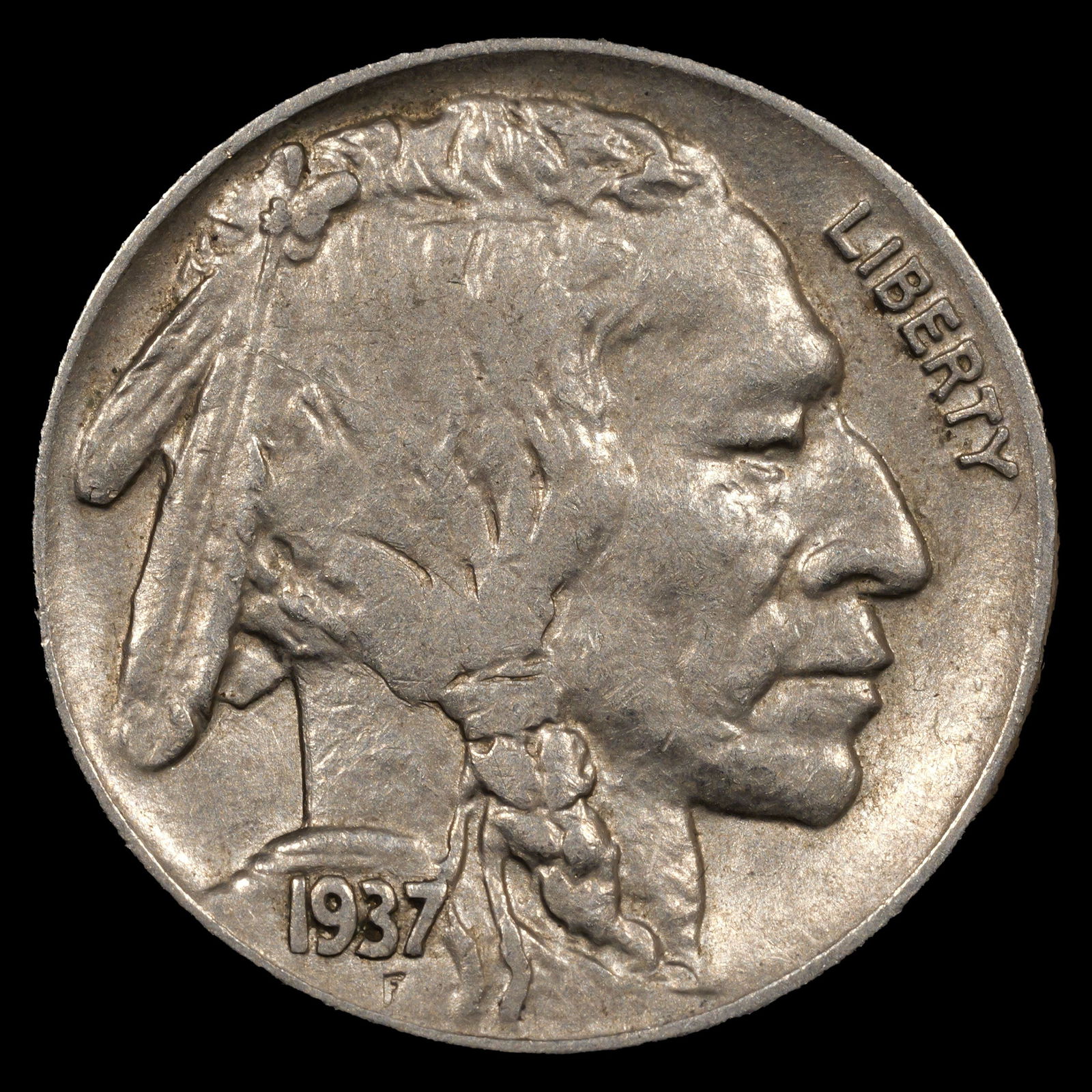 1937 Buffalo Nickel - 5c - Choice About Uncirculated+ (1 of 2)