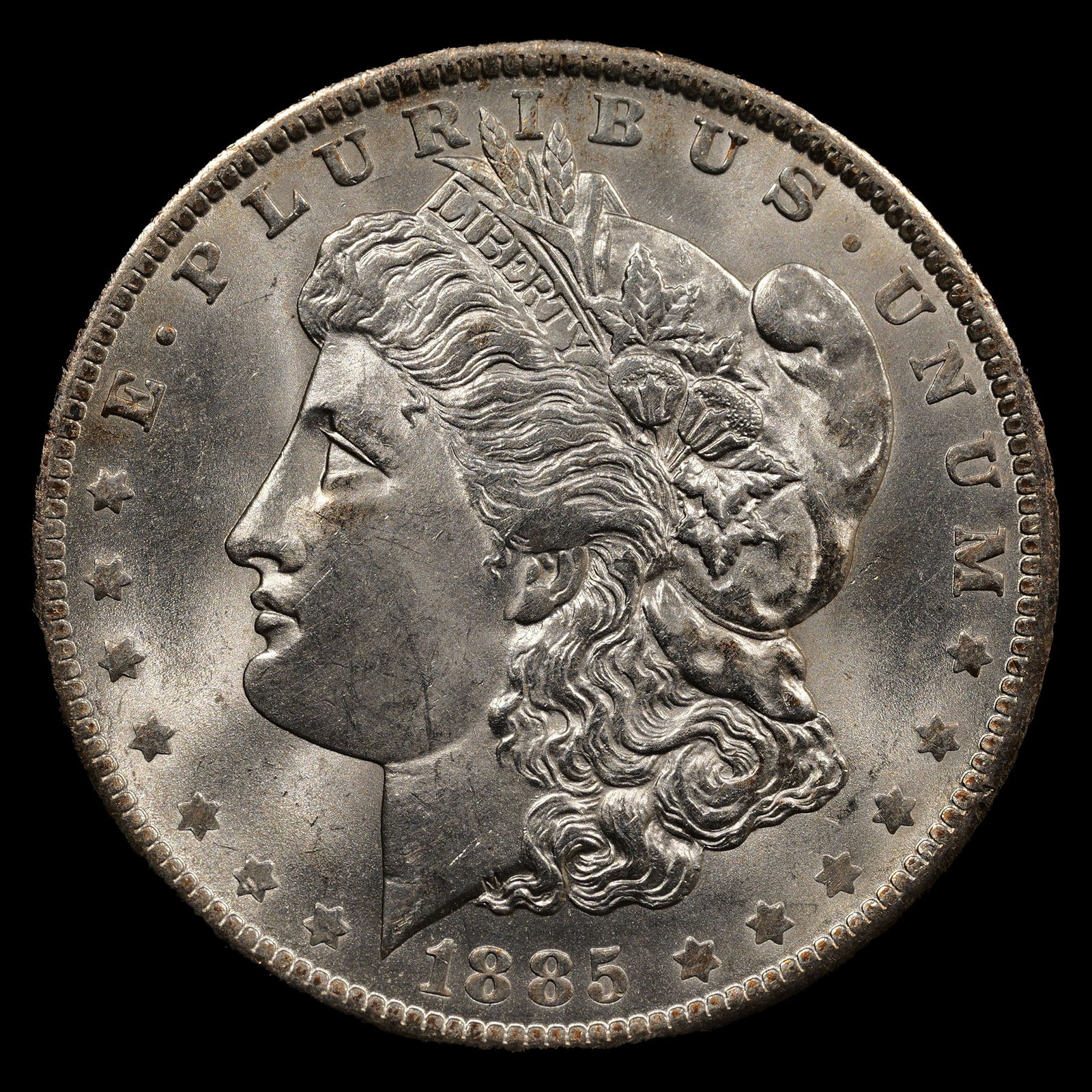 1885-O Morgan Silver Dollar - $1 - Choice+ Brilliant Uncirculated (1 of 2)