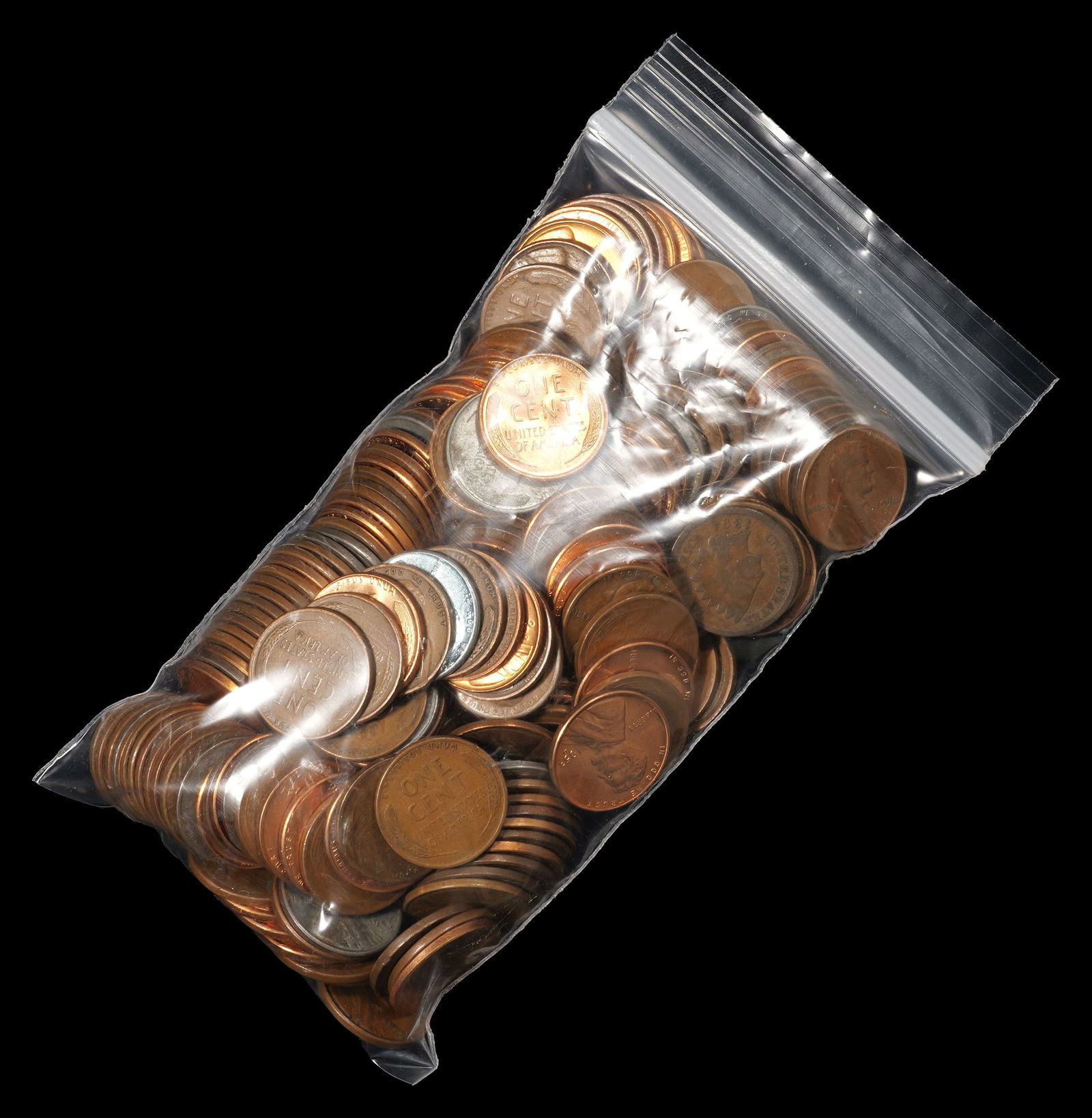 (200) Lincoln Wheat Cents - 1c - Many High Grade and GEM Red (1 of 1)