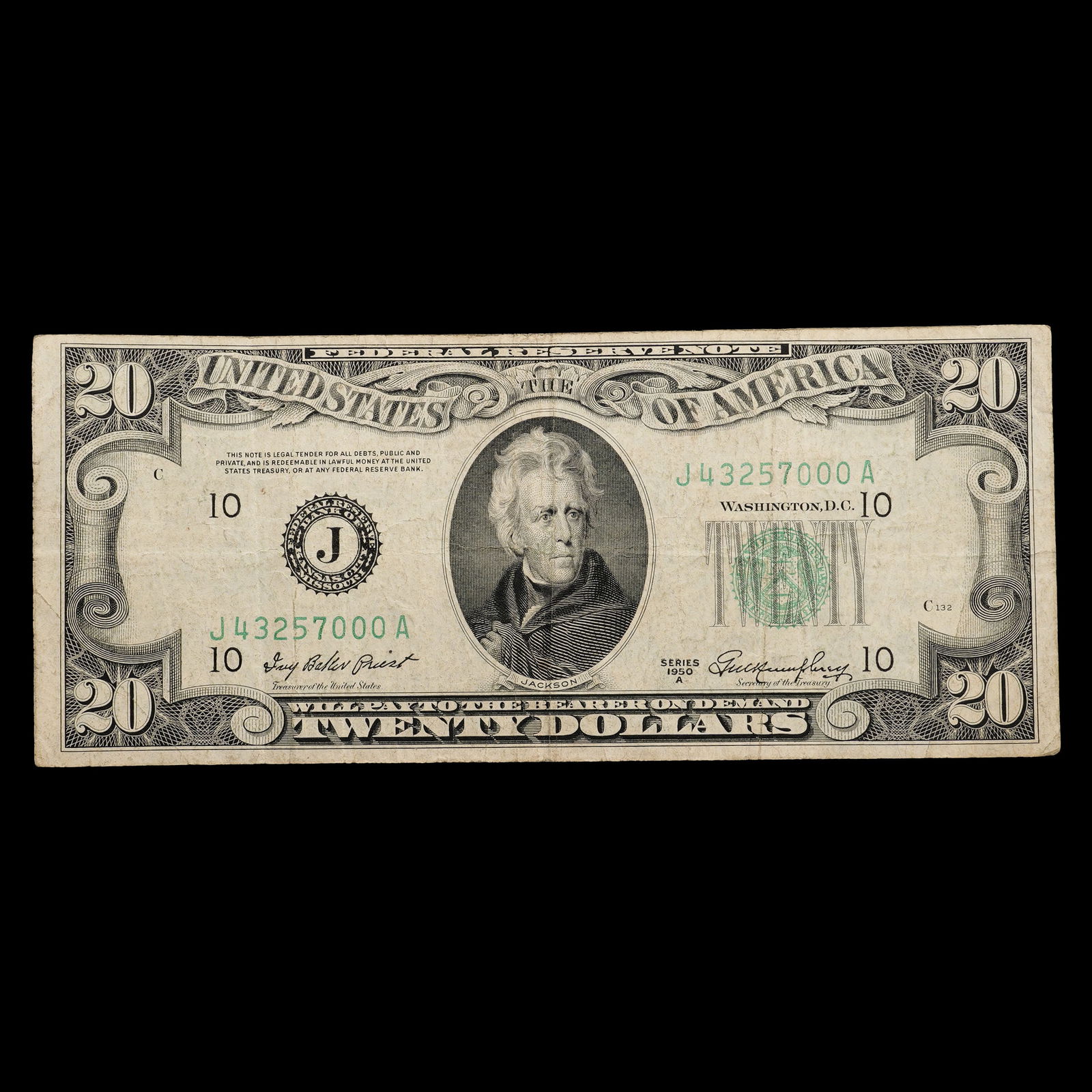 1950-A $20 Federal Reserve Note (1 of 2)