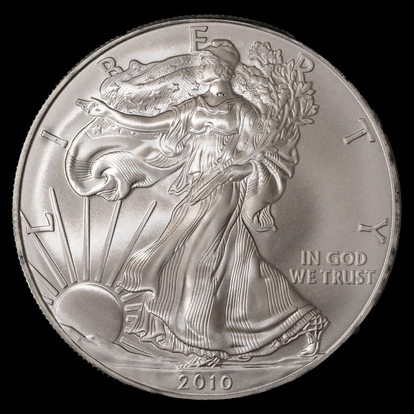 2010 Silver Eagle - $1 - 1 oz Troy .9999 Fine Silver Bullion Coin (1 of 2)