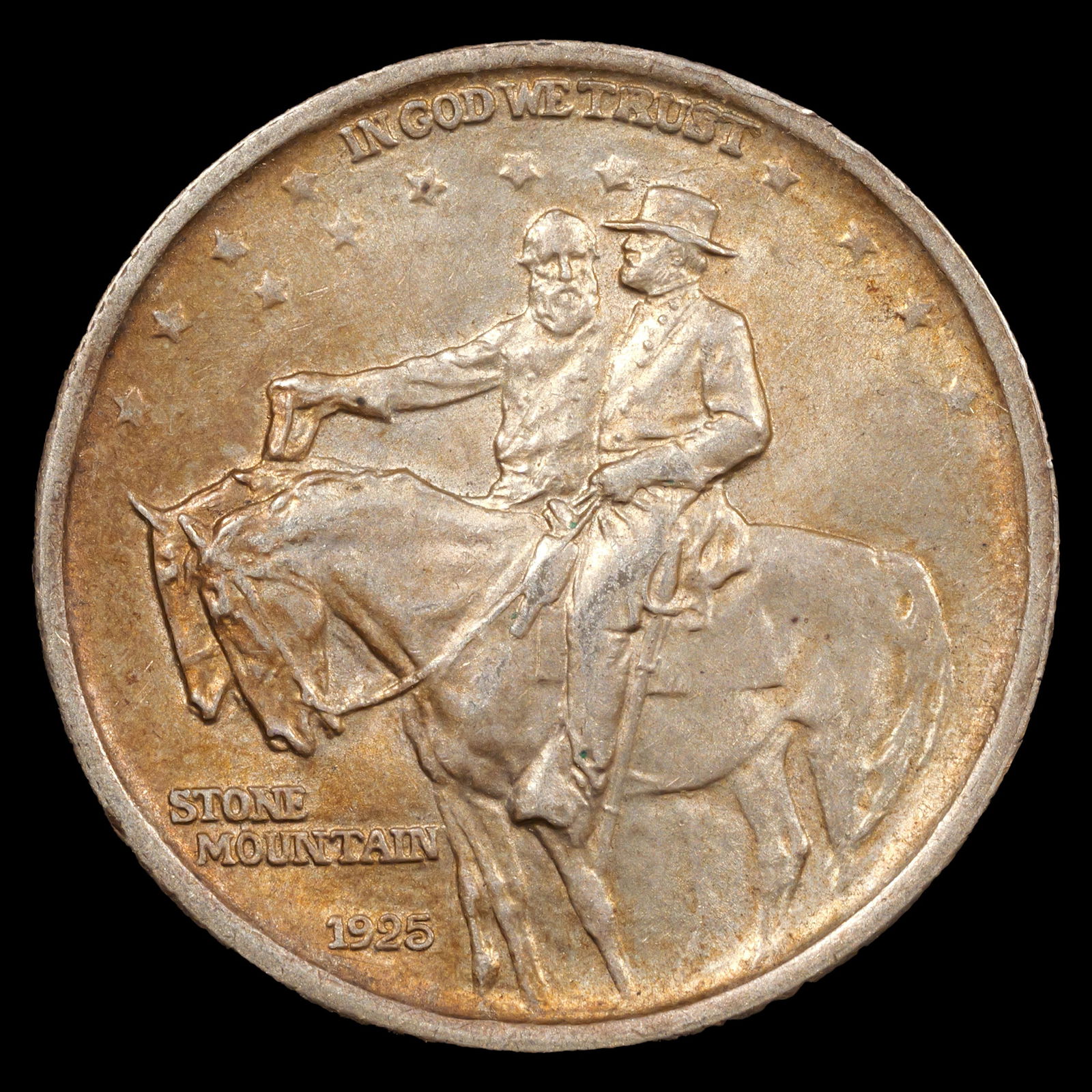 1925 Stone Mountain Commemorative Silver Half Dollar - 50c - Uncirculated (1 of 2)