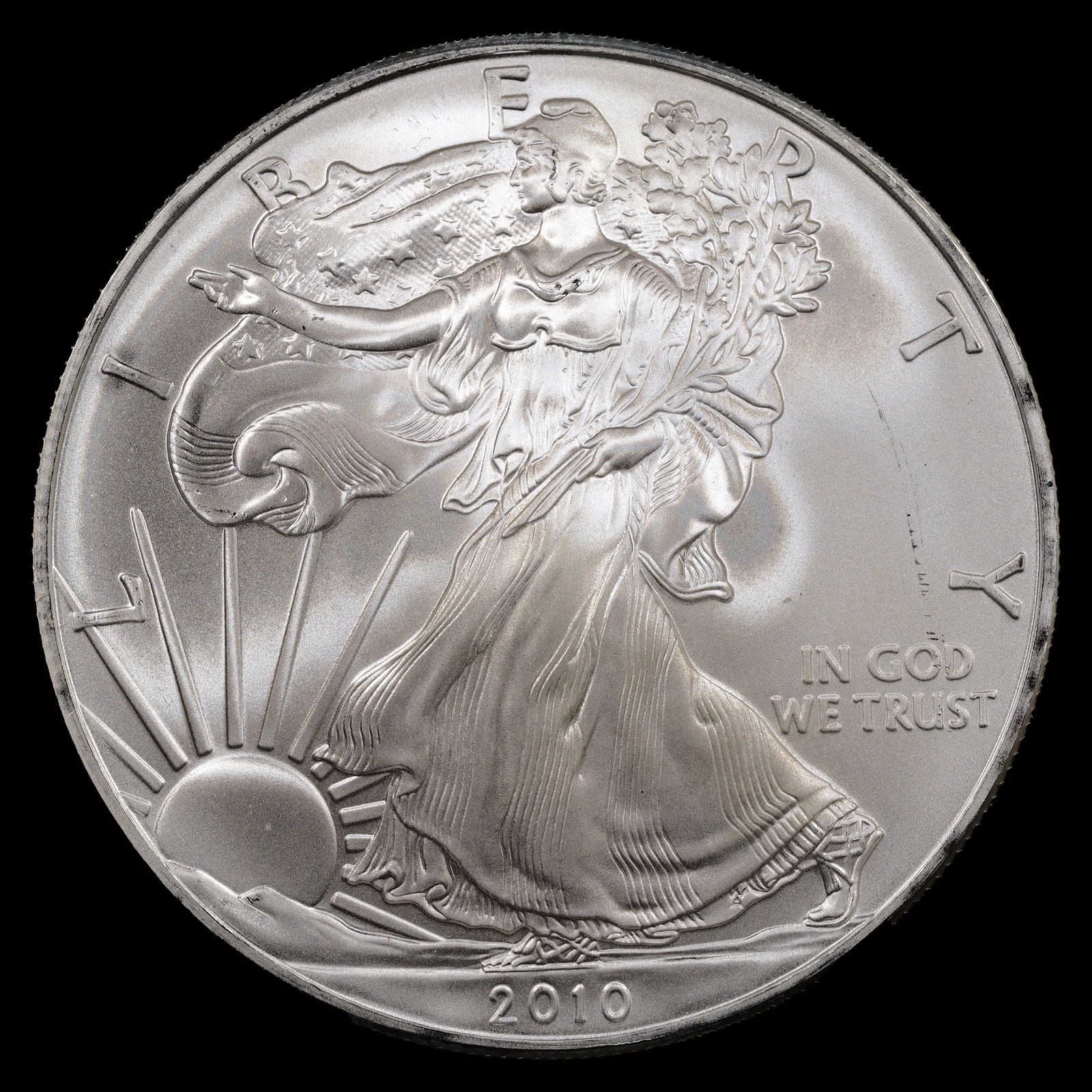 2010 American Silver Eagle - $1 - 1 oz Troy .9999 Fine Silver Bullion Coin (1 of 2)