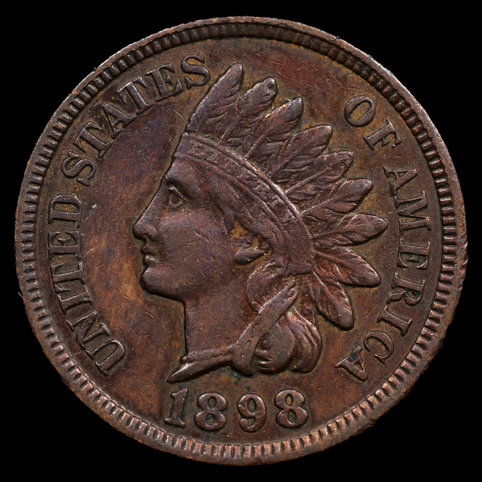 1898 Indian Head Cent - 1c - About Uncirculated (1 of 2)