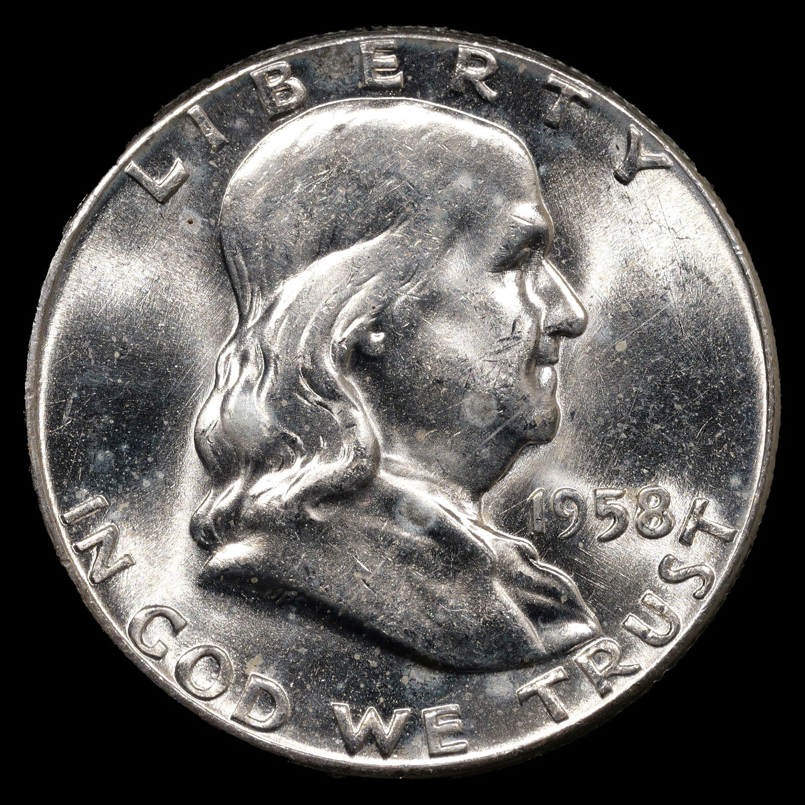 1958 Franklin Half Dollar - 50c - Choice to GEM Uncirculated (1 of 2)