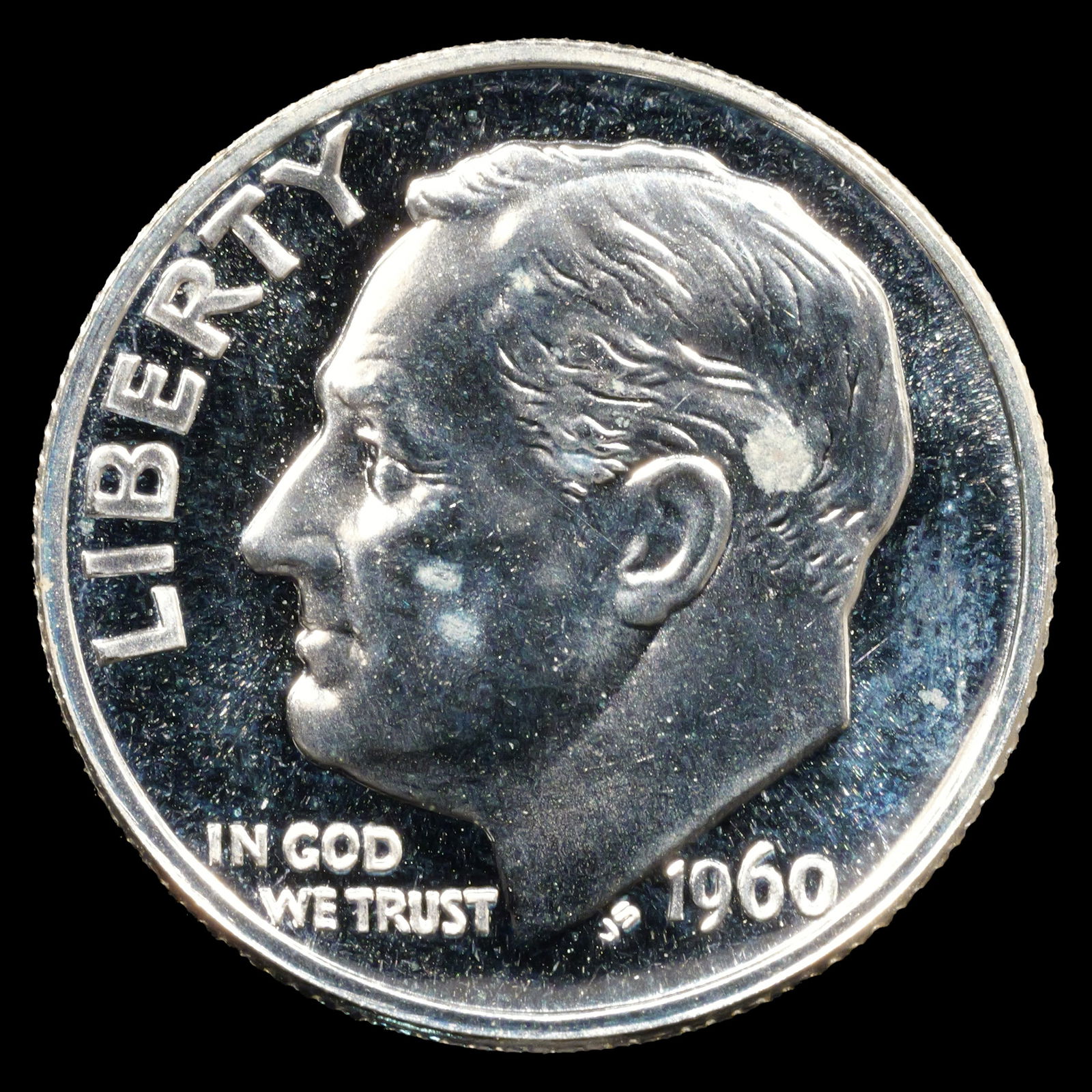 1960 Proof Roosevelt Silver Dime - 10c - Toned GEM Proof (1 of 2)