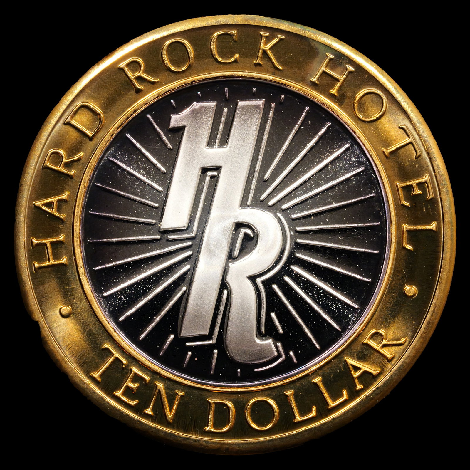 *0.6 oz ASW* Hard Rock Hotel Las Vegas - $10 Silver Casino Token: 1 Silver Bullion token - 0.6 oz Actual Silver Weight