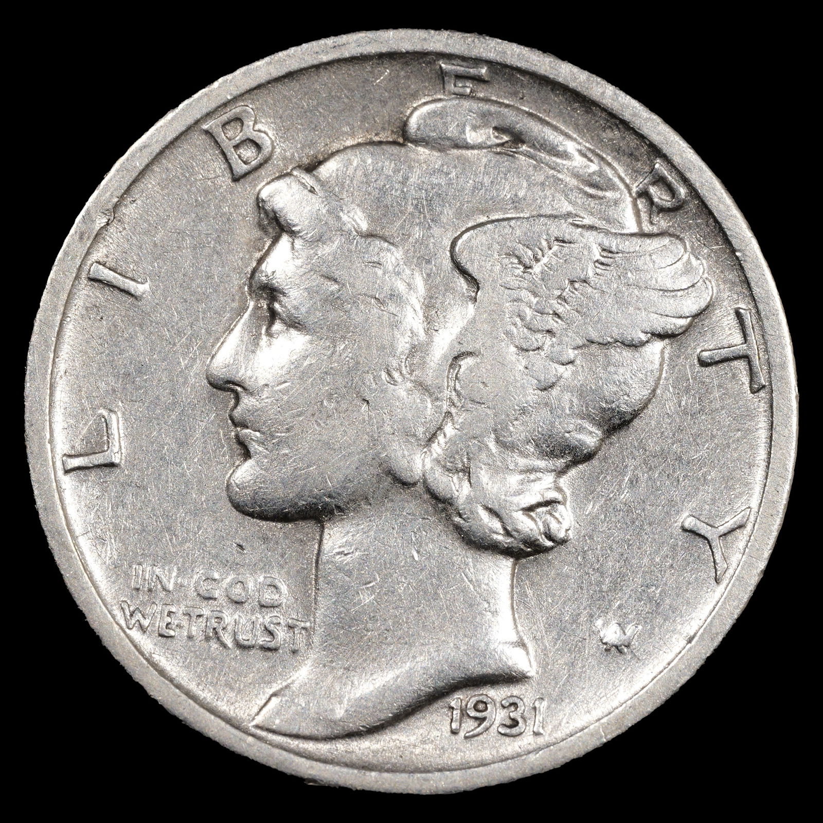 1931-S Mercury Dime - 10c - Very Fine (1 of 2)