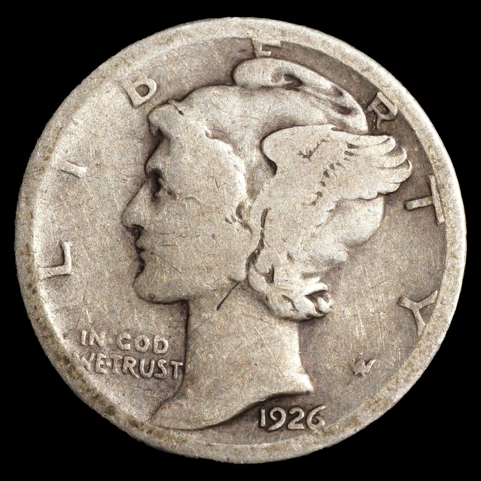 1926-S Mercury Dime - 10c - Very Good Plus (1 of 2)