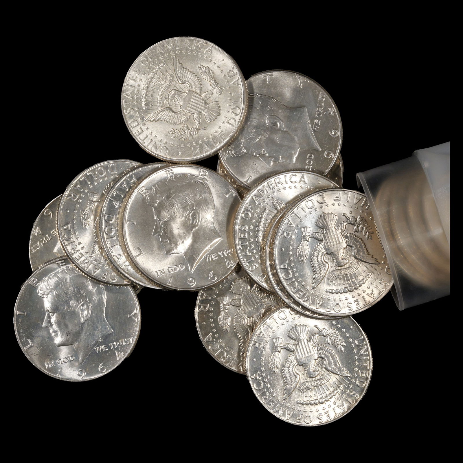 *7.234 oz ASW* (20) 1964 Kennedy Half Dollars - 50c - Choice Brilliant Uncirculated (1 of 1)
