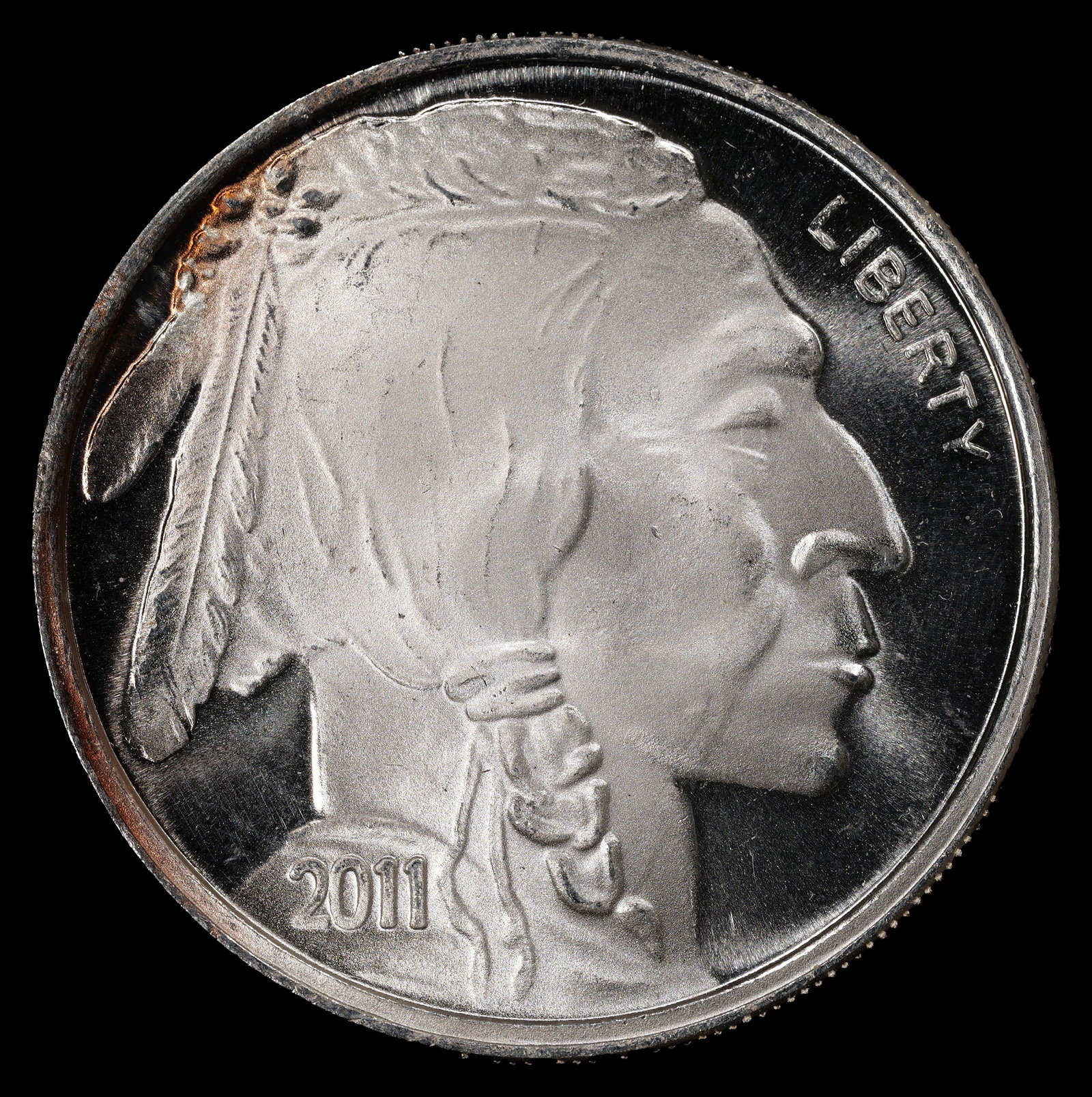 *1 oz ASW* 2011 Silver Proof Buffalo Round - 1 oz Troy .999 Fine Silver Round: 1 oz Actual Silver Weight
