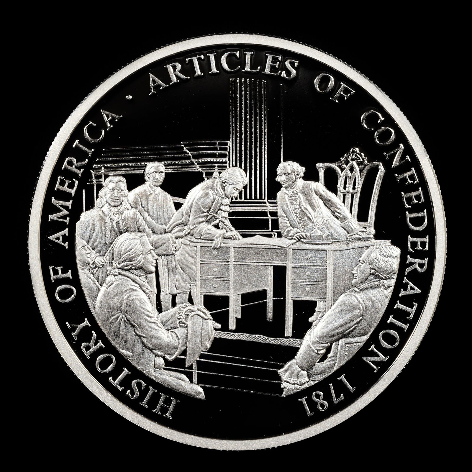 *0.64 oz ASW* American Mint - History of America Medal - 'Articles of Confederation' (1 of 2)