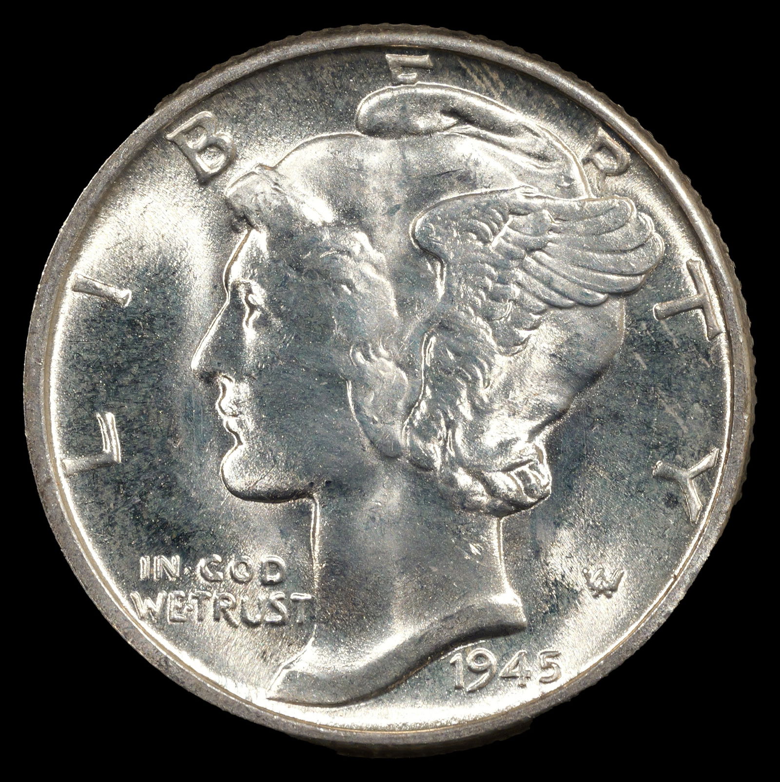 1945 Mercury Dime - 10c - Superb GEM Uncirculated (1 of 2)