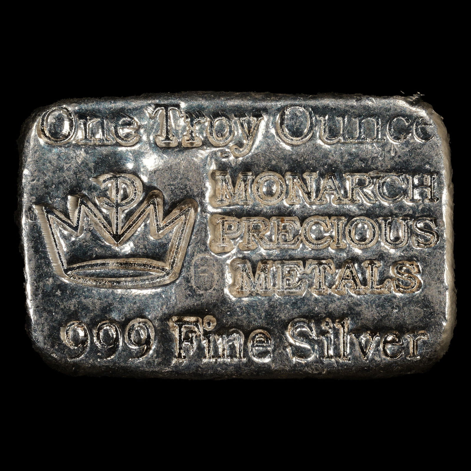 *1 oz ASW* Monarch Silver Bar - 1 oz Troy .999 Fine Silver Round (1 of 2)