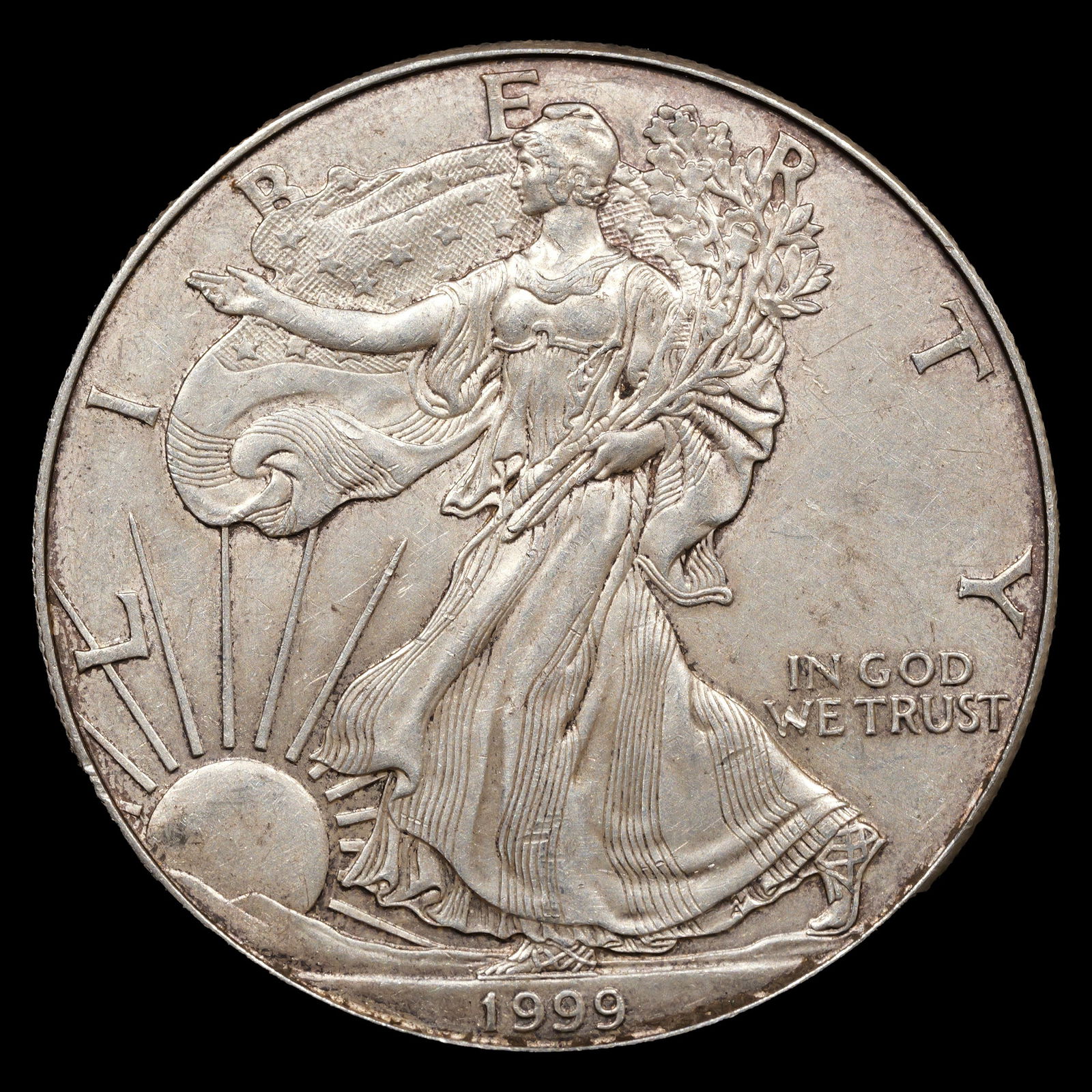 1999 American Silver Eagle - $1 - 1 oz Troy .9999 Fine Silver Bullion Coin (1 of 2)