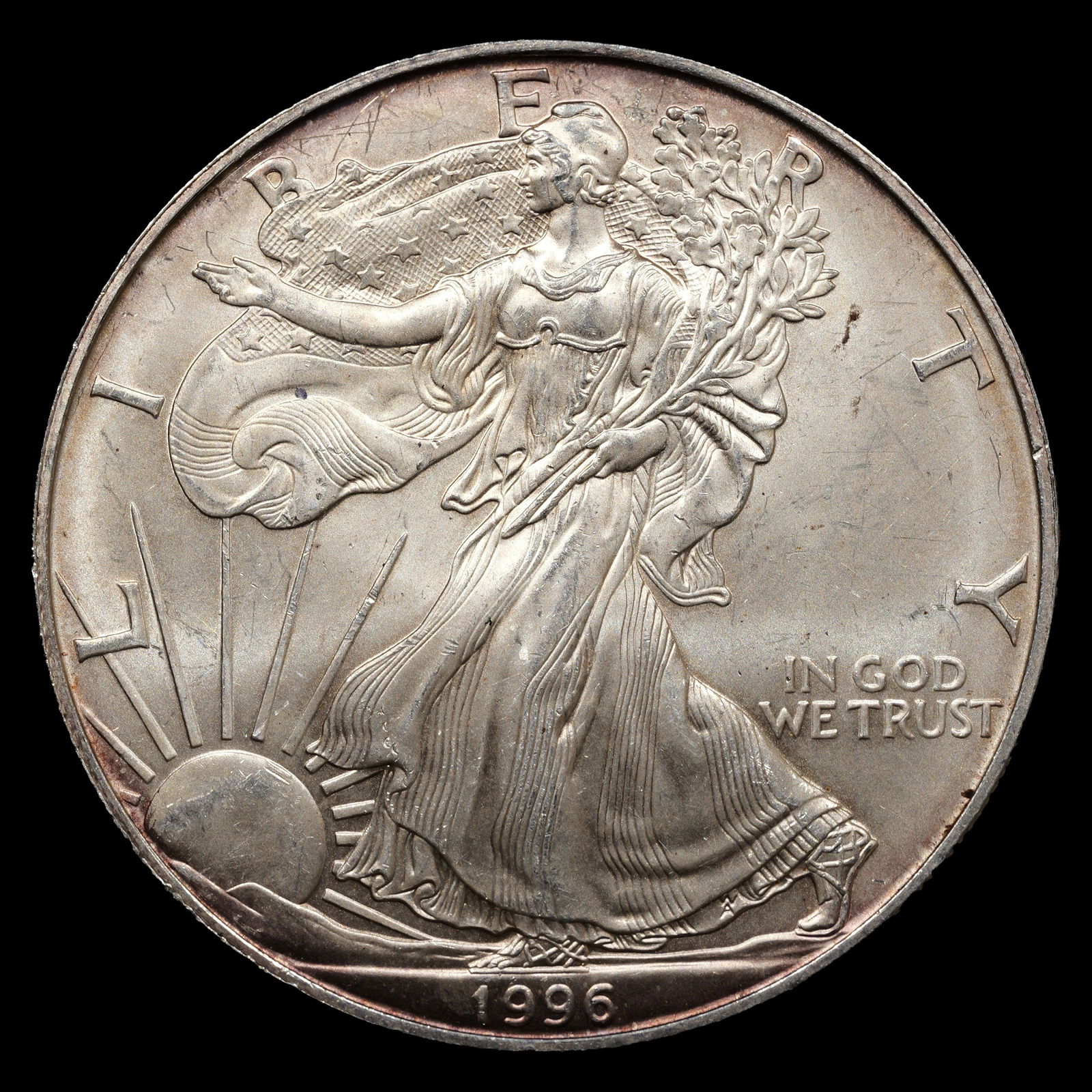 1996 American Silver Eagle - $1 - 1 oz Troy .9999 Fine Silver Bullion Coin (1 of 2)