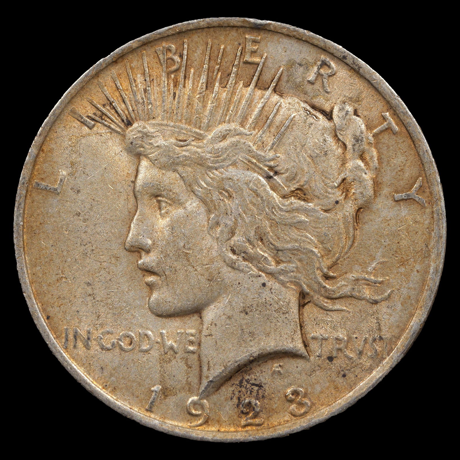 1923 Peace Silver Dollar - $1 - About Uncirculated (1 of 2)
