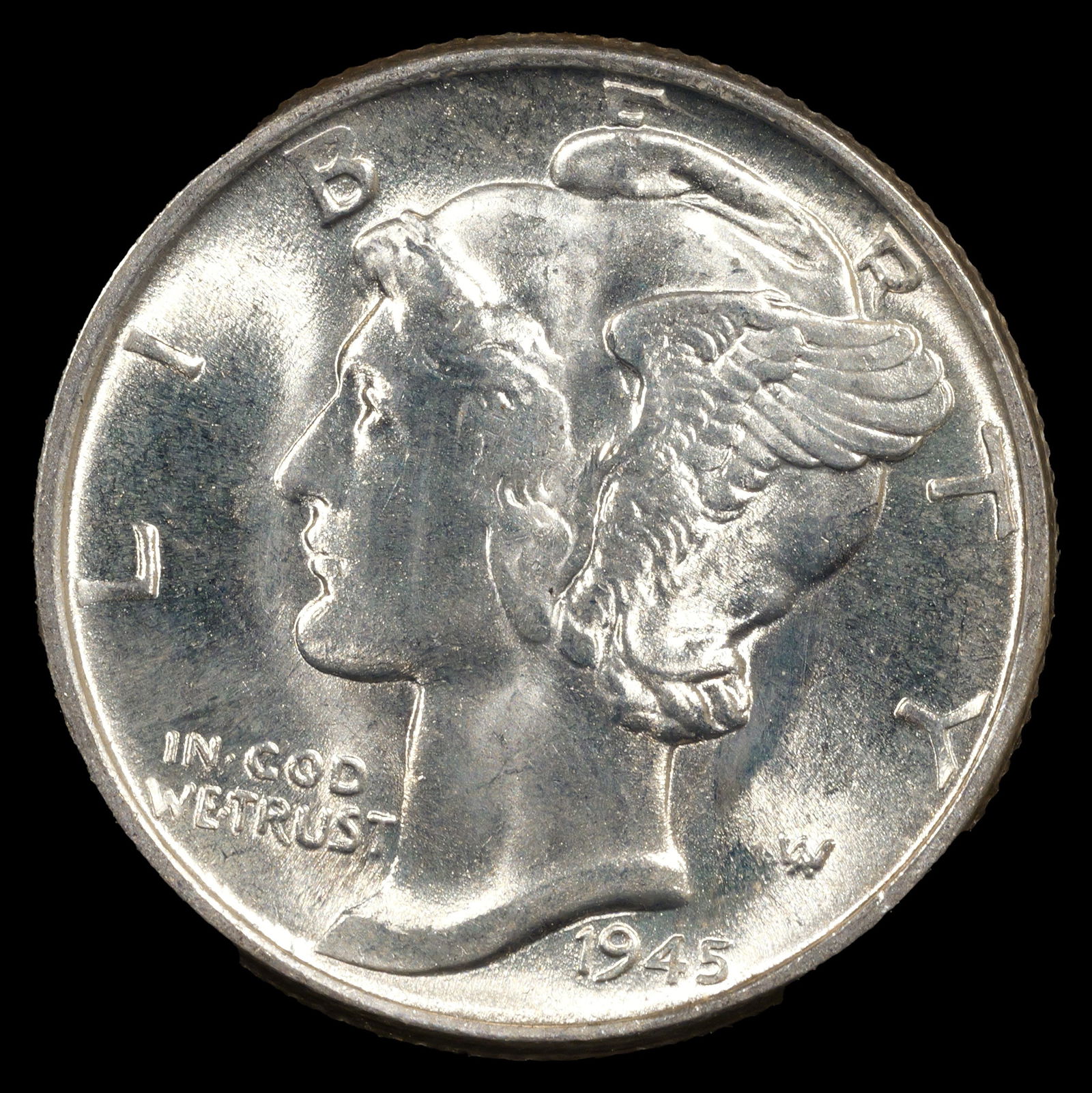 1945 Mercury Dime - 10c - Superb GEM Uncirculated (1 of 2)