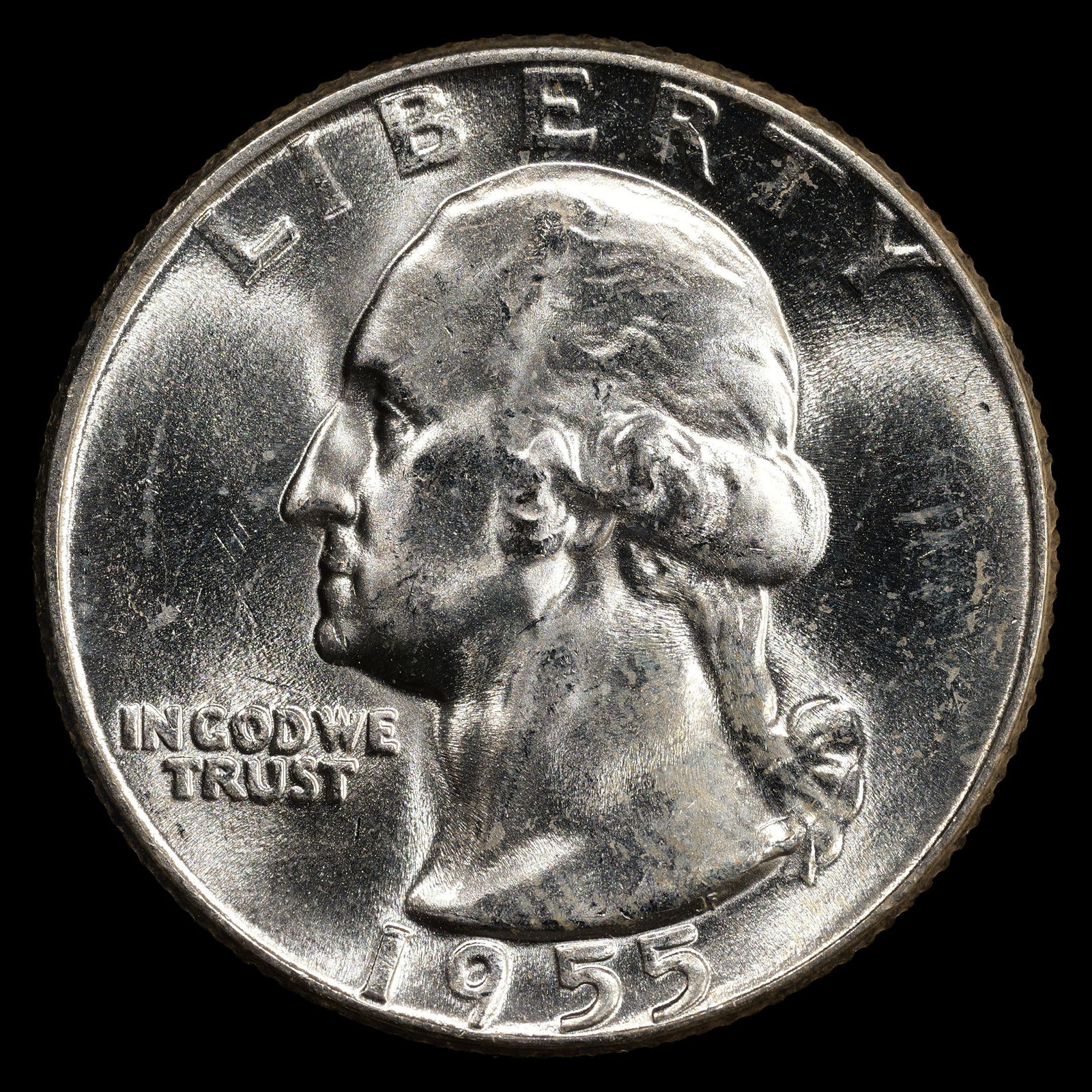 1955 Washington Silver Quarter - 25c - GEM Uncirculated (1 of 2)