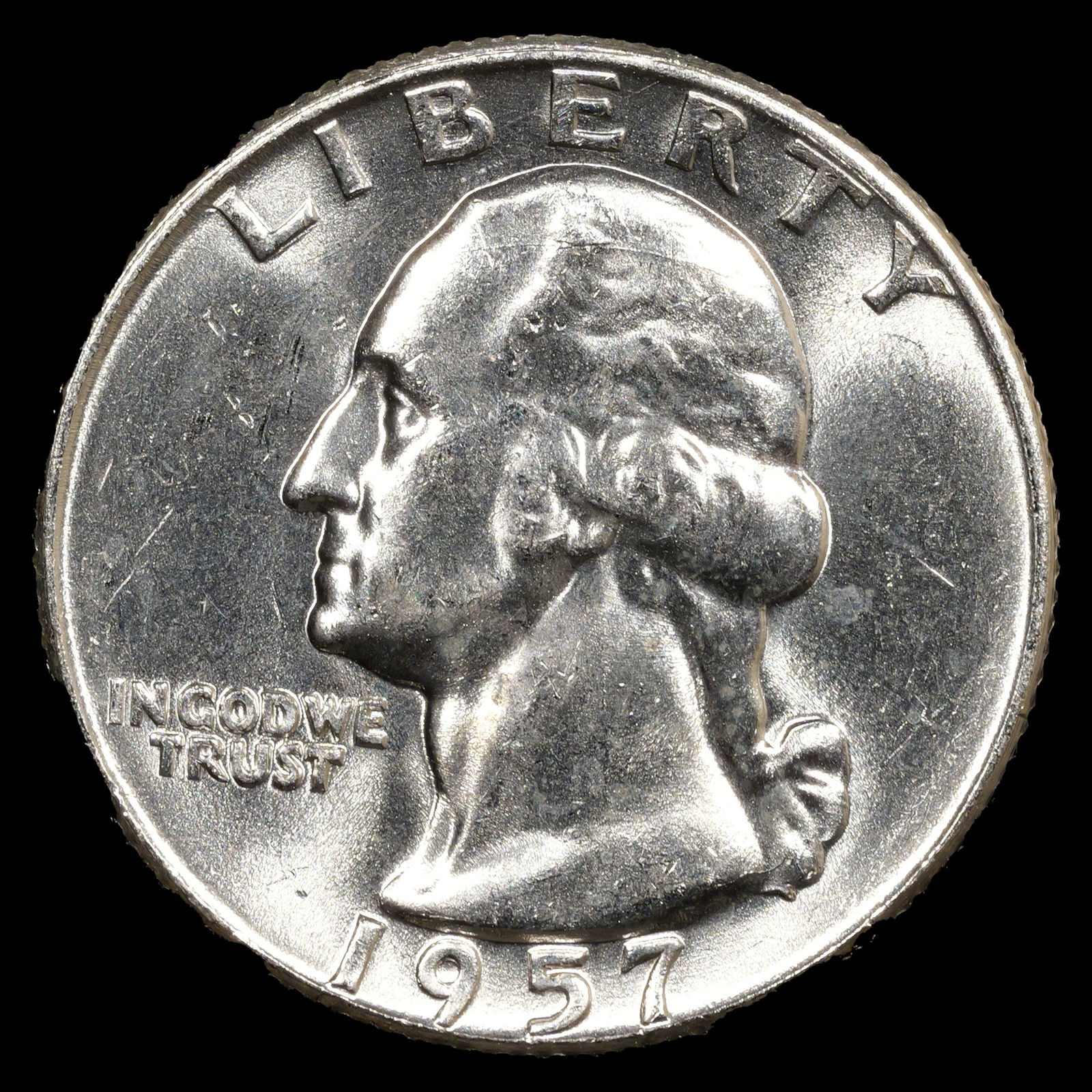 1957-D Washington Silver Quarter - 25c - GEM Uncirculated (1 of 2)