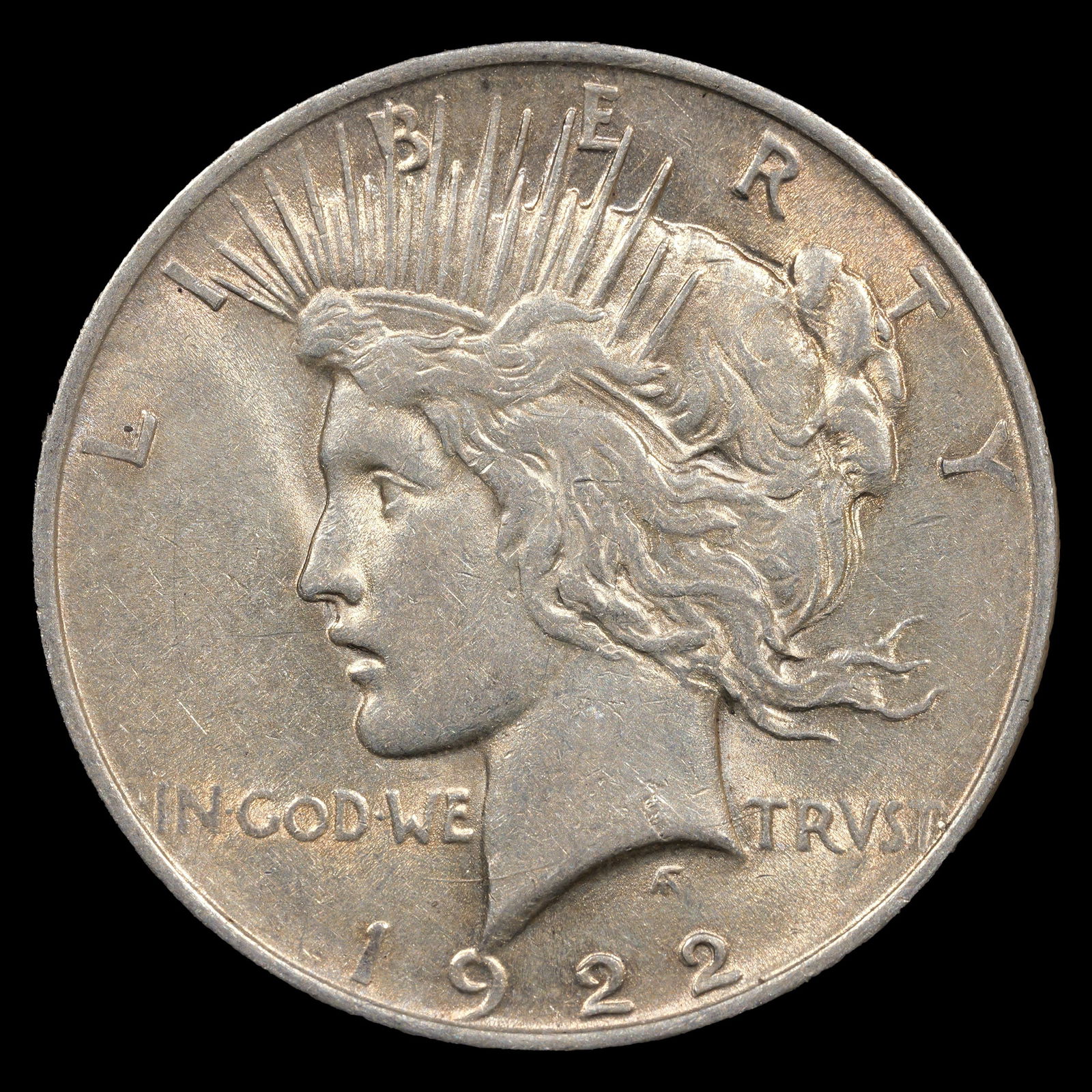 1922 Peace Silver Dollar - $1 - About Uncirculated (1 of 2)