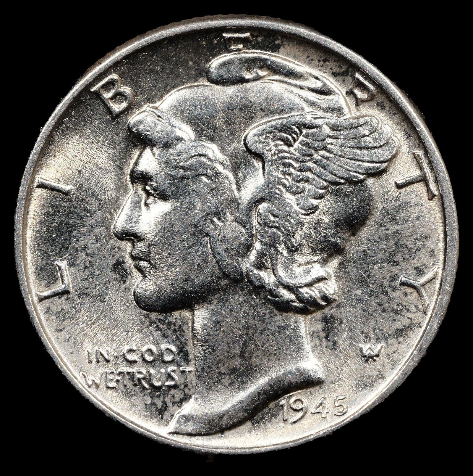 1945 Mercury Dime - 10c - Uncirculated (1 of 2)