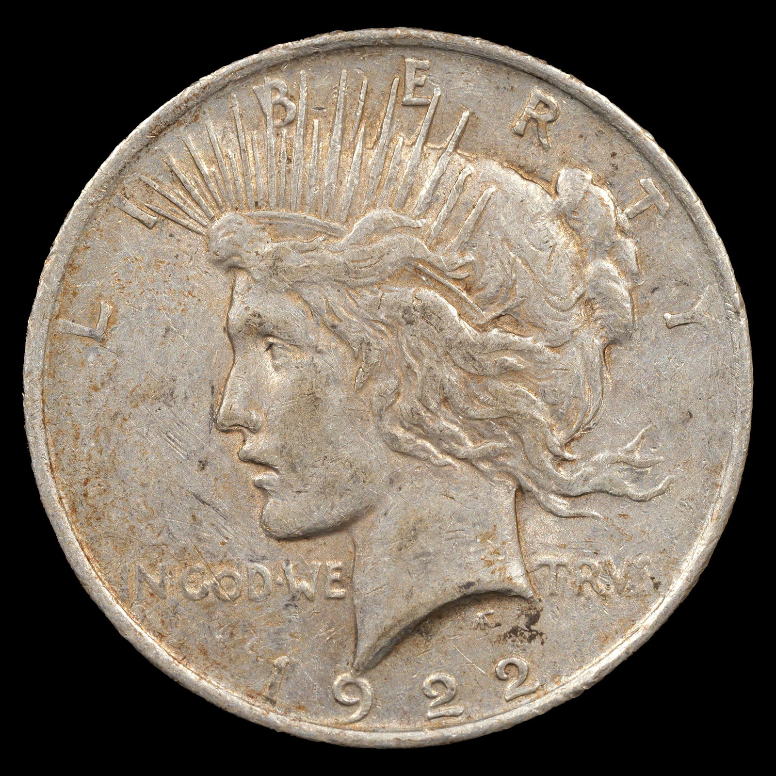 1922 Peace Silver Dollar - $1 - About Uncirculated (1 of 2)