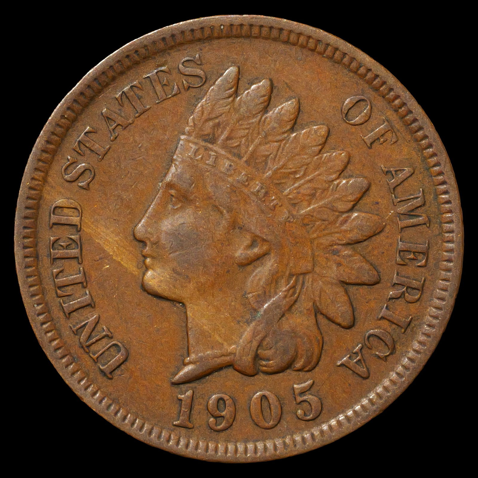 1905 Indian Head Cent - 1c - About Uncirculated (1 of 2)