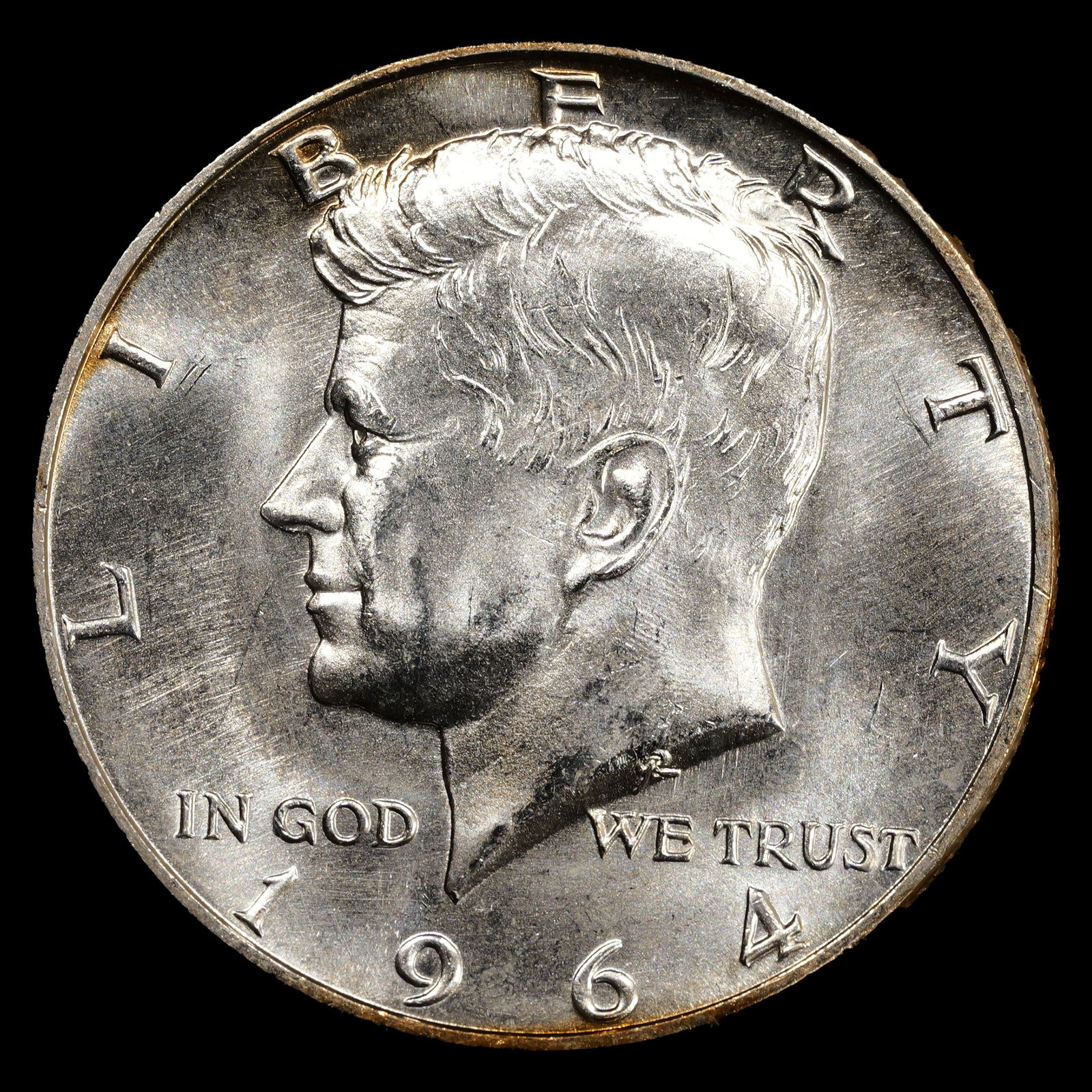 1964 Kennedy Silver Half Dollar - 50c - Brilliant Uncirculated (1 of 2)