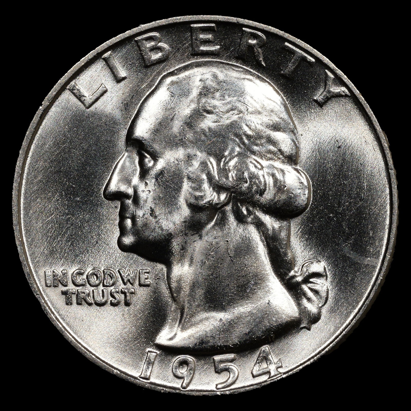 1954-D Washington Silver Quarter - 25c - Choice Brilliant Uncirculated (1 of 2)